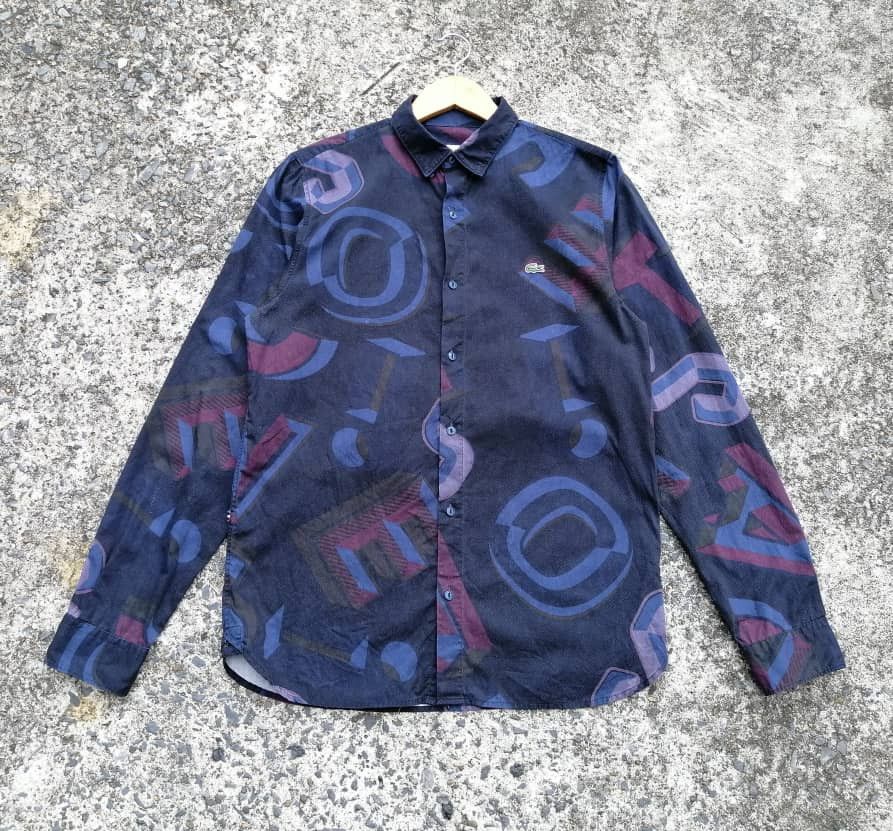 Lacoste Lacoste Nice Design Button Downs Longsleeve Shirt Size US M / EU 48-50 / 2 - 1 Thumbnail