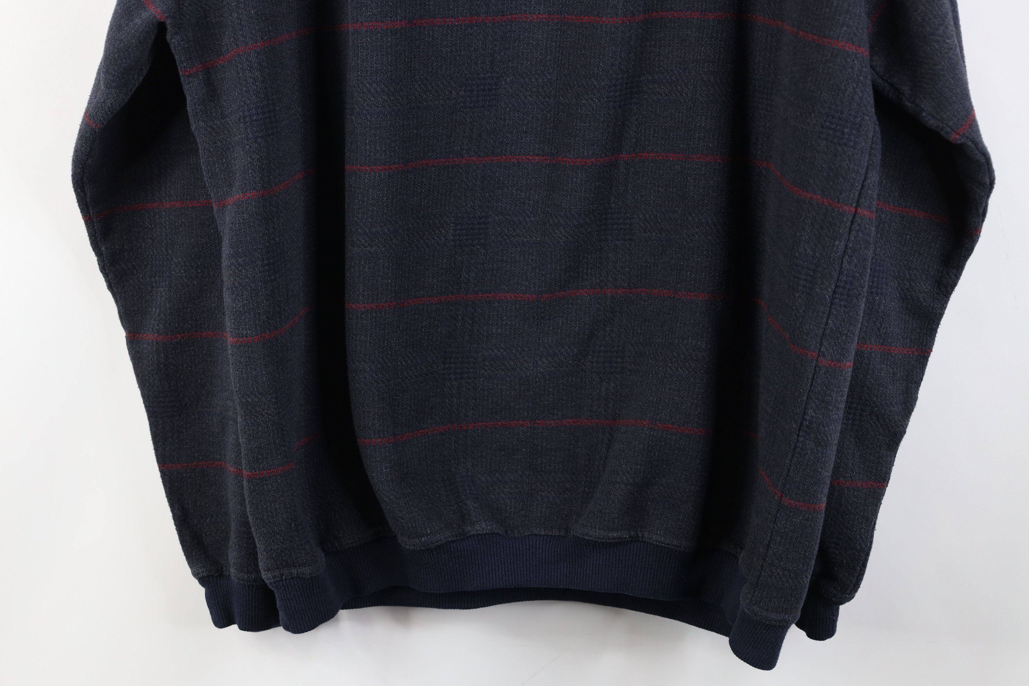 Vintage Vintage 90s Streetwear Layered Houndstooth Plaid Sweatshirt Size US L / EU 52-54 / 3 - 10 Thumbnail