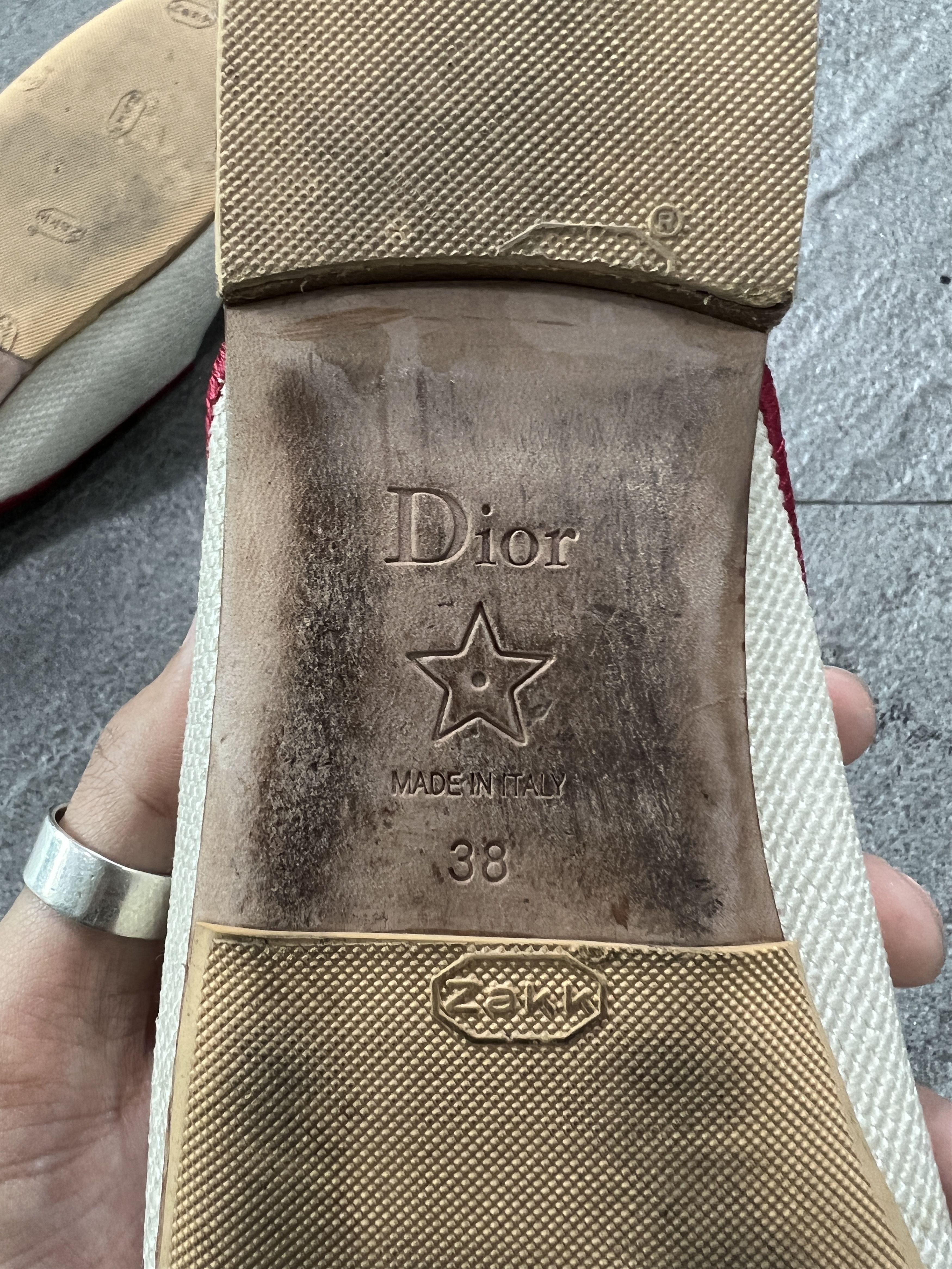 Dior Dior J'Adior Je T'aime Heart Embroidered Mule Loafers 38 Size US 8 / IT 38 - 10 Thumbnail