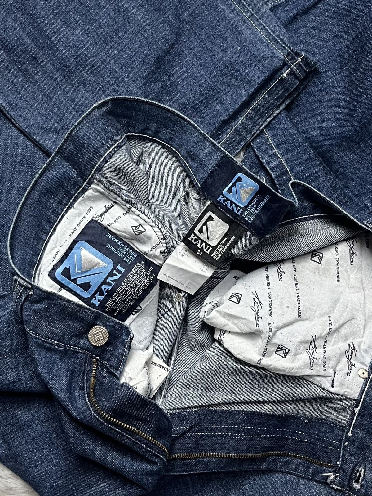 Karl Kani Vintage Karl kani jeans big logo Size US 36 / EU 52 - 9 Thumbnail