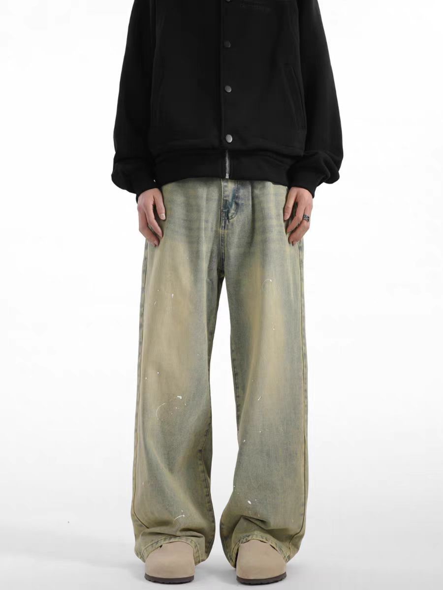 Japanese Brand × Jean Gradient Wide Leg Vintage Washed Jeans Size US 33 - 2 Thumbnail