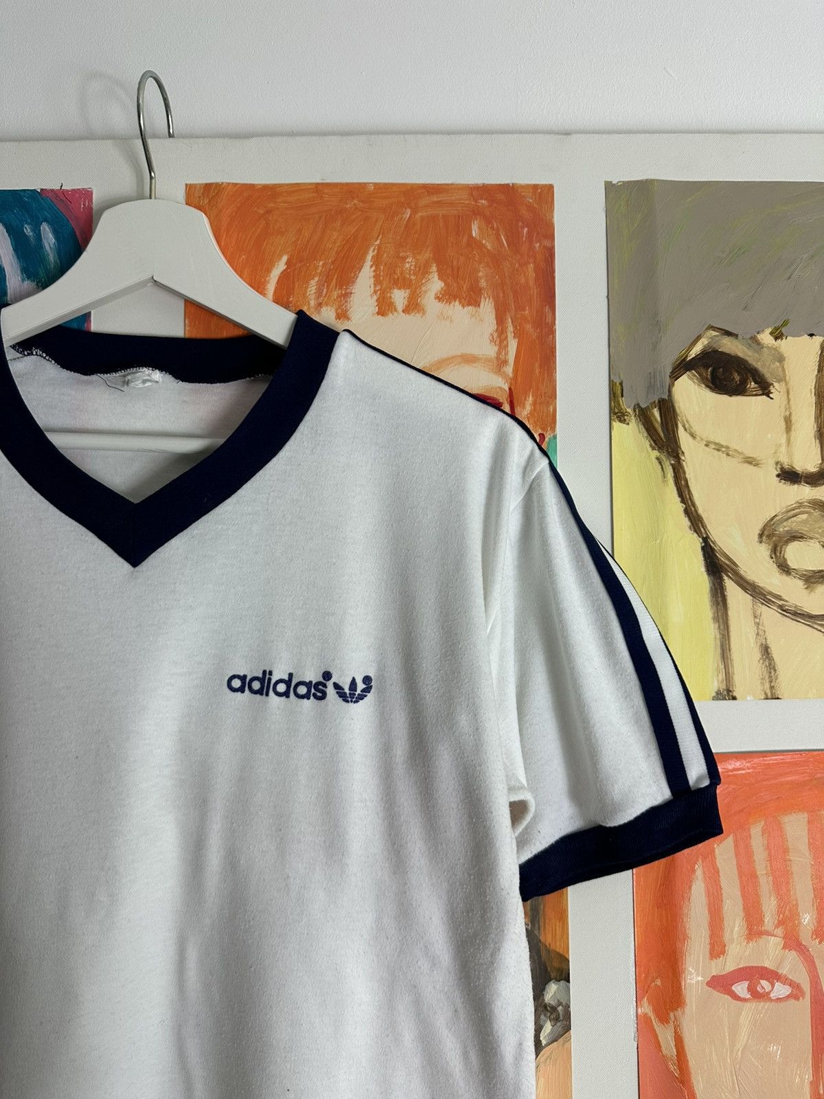 Adidas Vintage 70s Adidas Trefoil t shirt Size US M / EU 48-50 / 2 - 6 Thumbnail