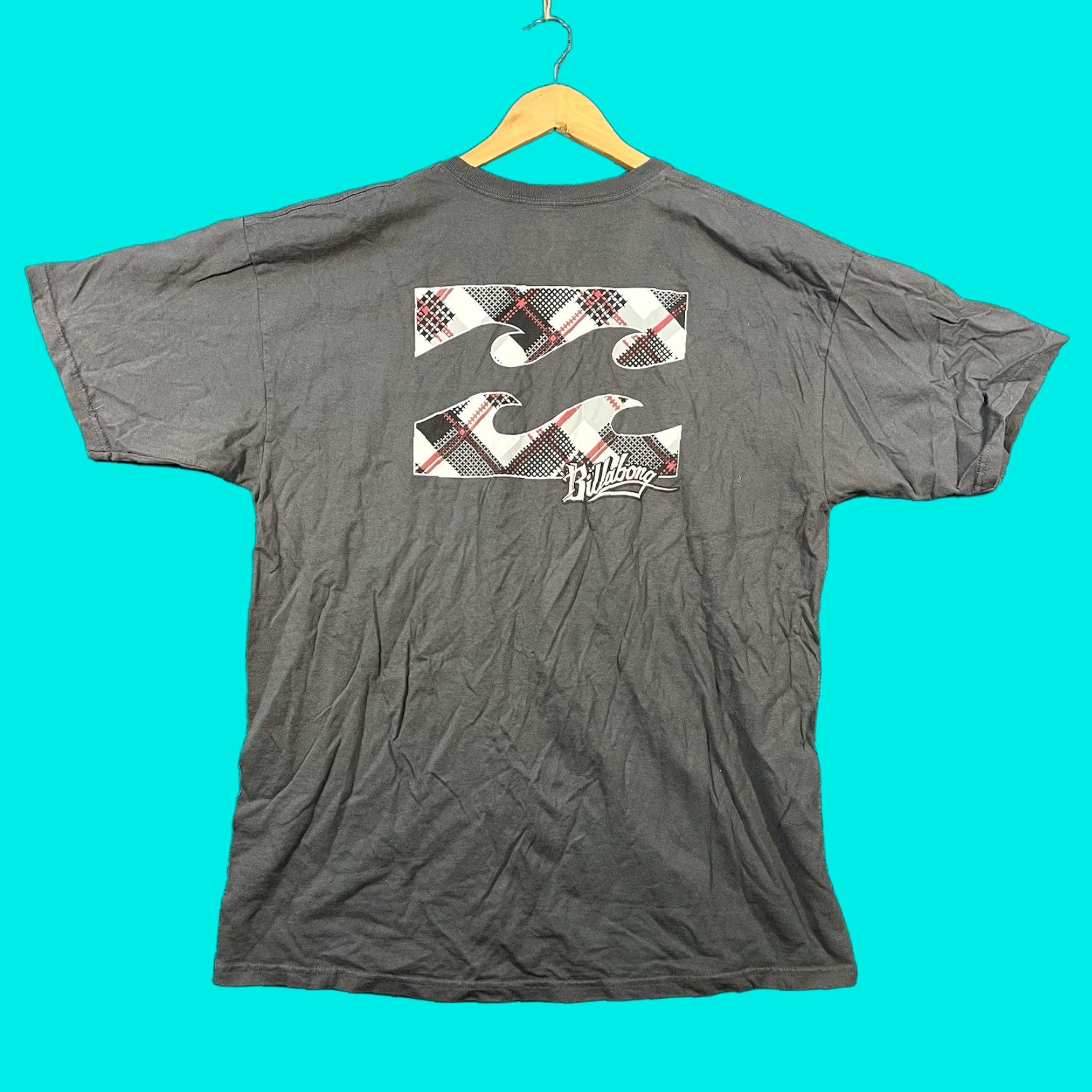 Billabong VINTAGE Billabong T Shirt Mens XL Gray Double Sided Grunge Surf Skate Beach 90s Mens Size US XL / EU 56 / 4 - 1 Thumbnail