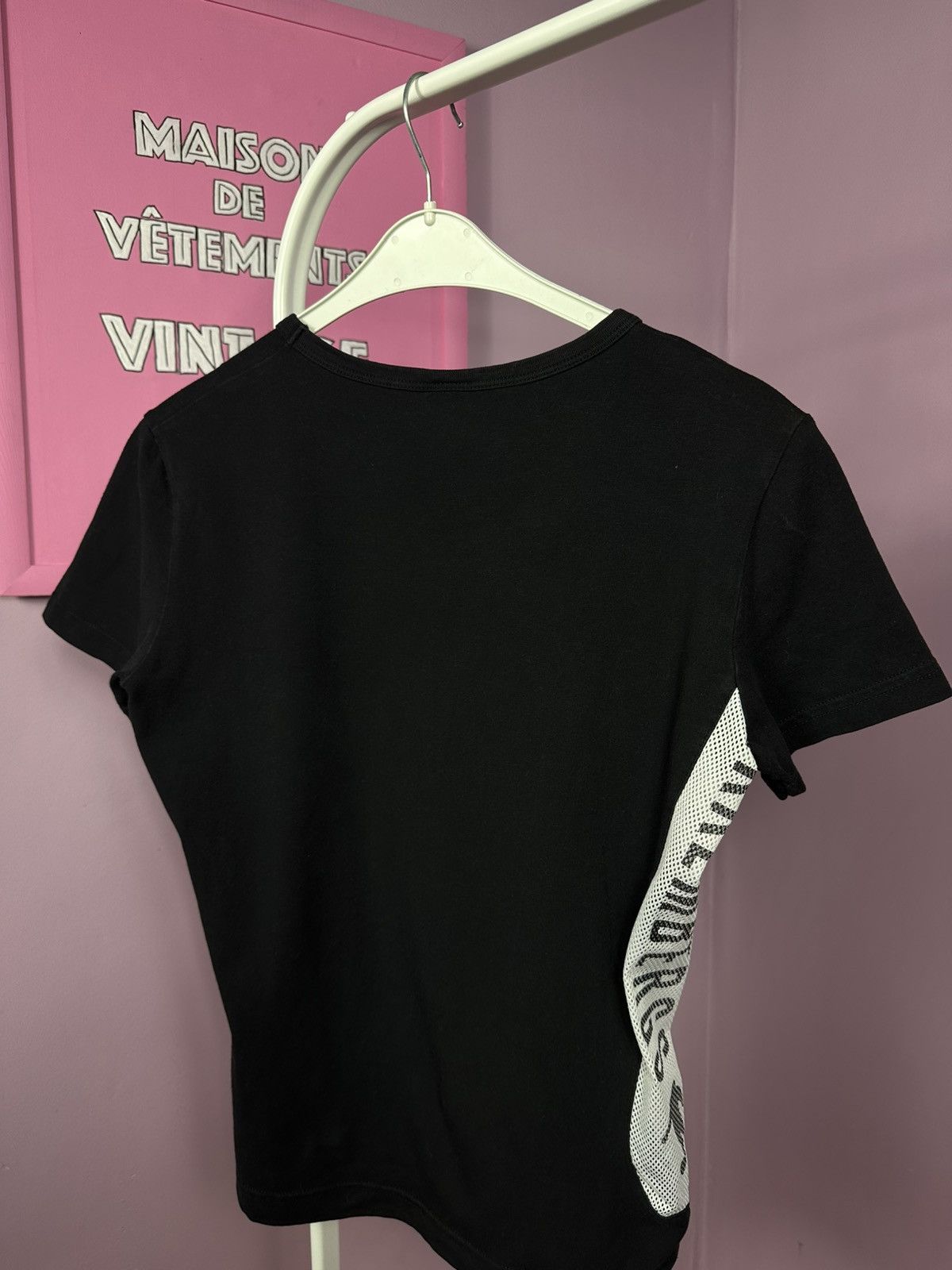 Dirk Bikkembergs Bikkembergs Logo Pattern Cotton T Shirt Crop Mesh Stretch Size US M / EU 48-50 / 2 - 16 Thumbnail