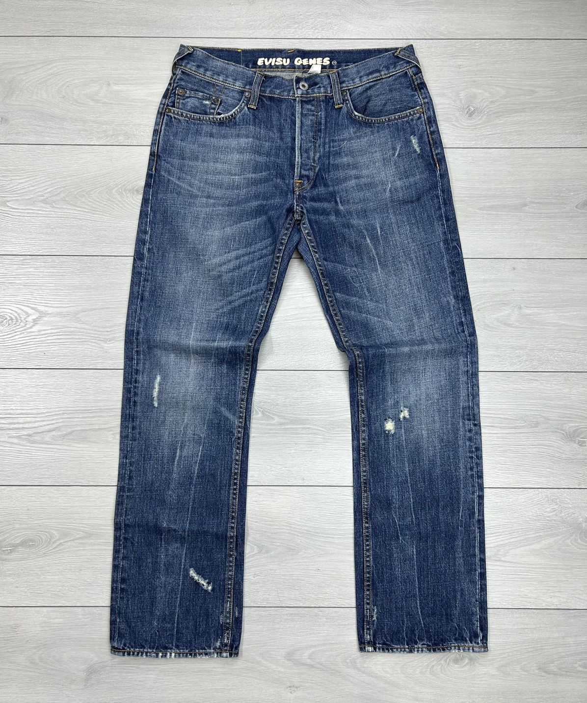 Japanese Brand × Vintage Evisu Vintage denim jeans size 33 Size US 33 - 6 Thumbnail