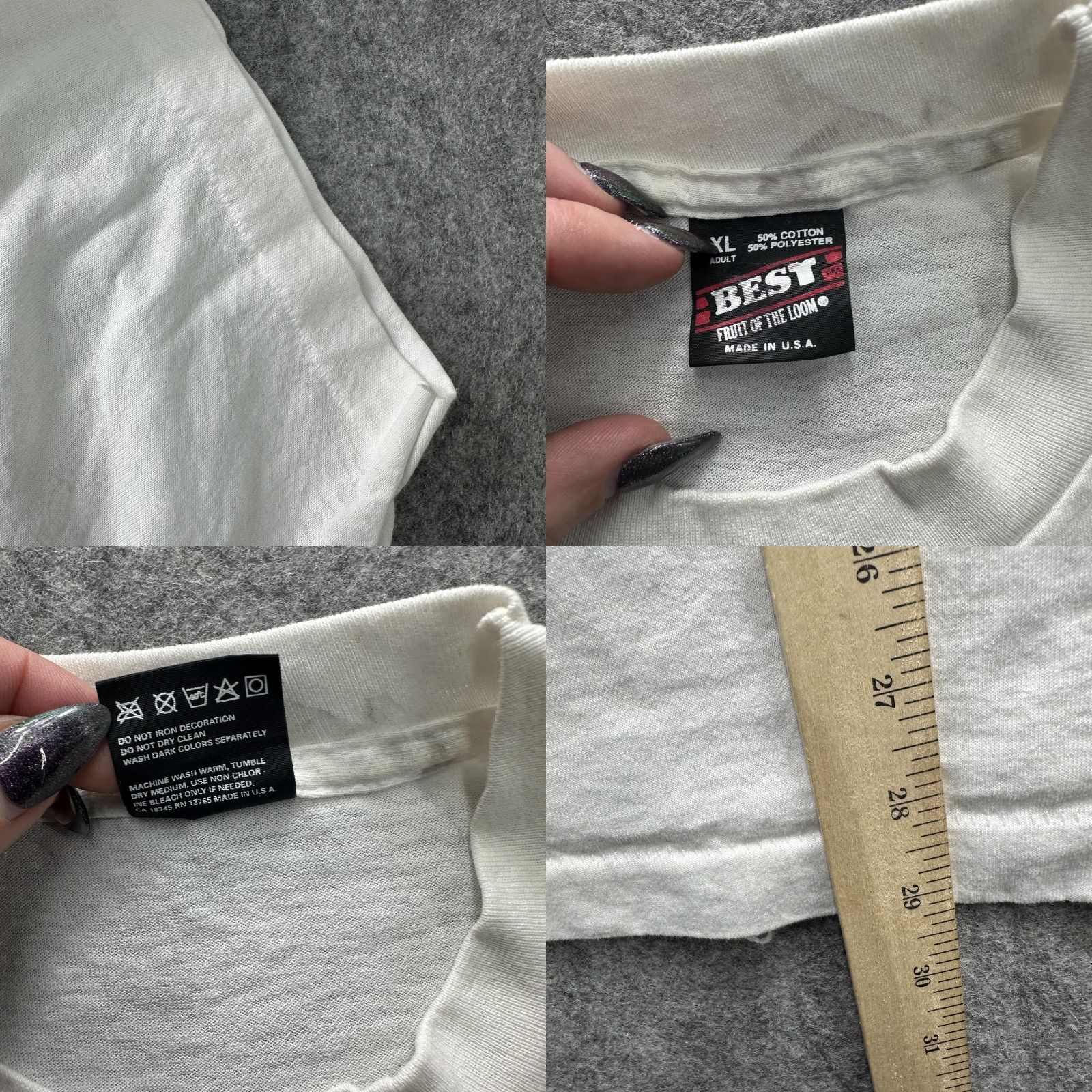 Fruit Of The Loom VINTAGE Class Of 1994 Grad Shirt Mens XL White Graphic Fruit Loom USA 90s SS Size US XL / EU 56 / 4 - 8 Thumbnail