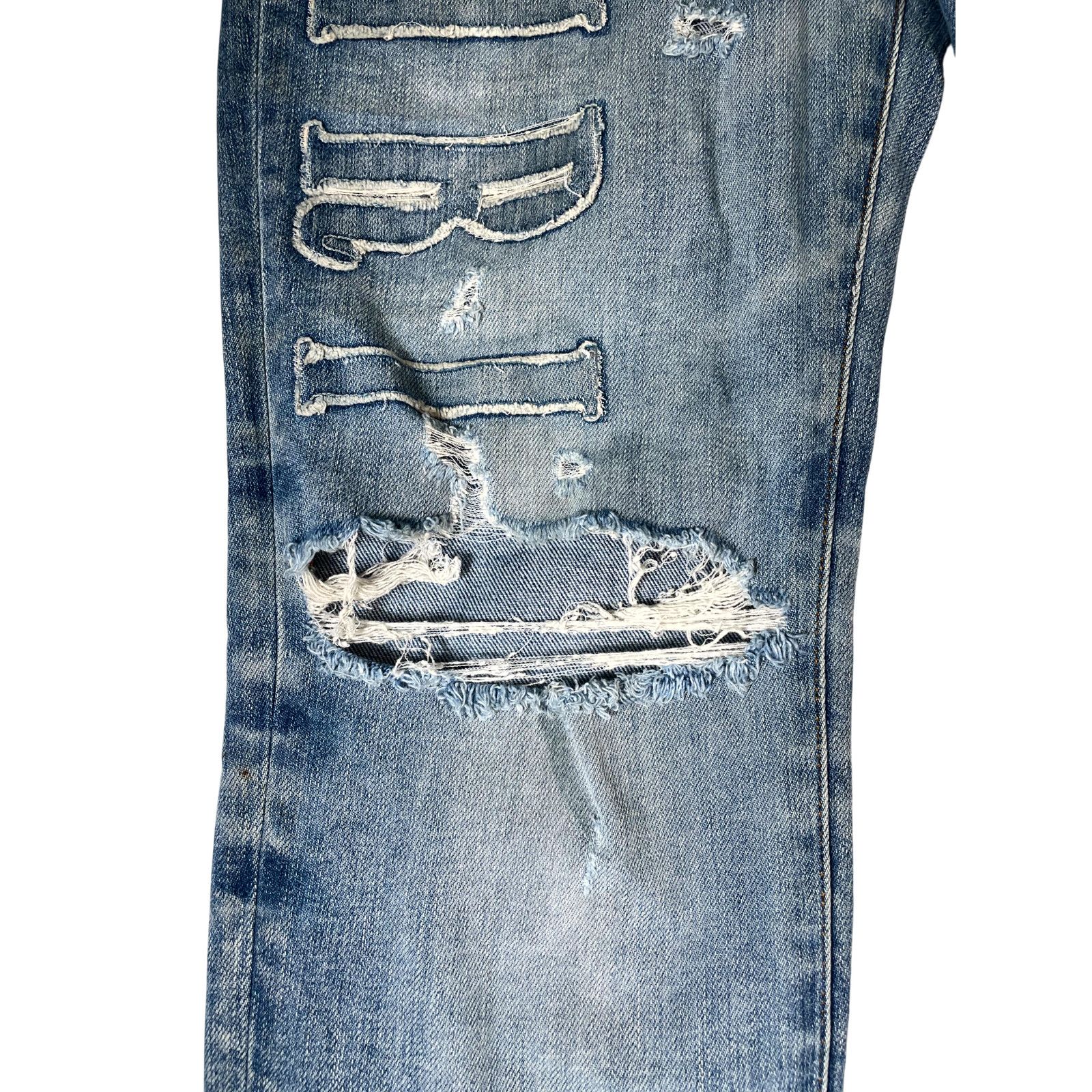 Amiri Amiri Denim Side Logo Light Wash Jeans Size US 34 / EU 50 - 8 Thumbnail