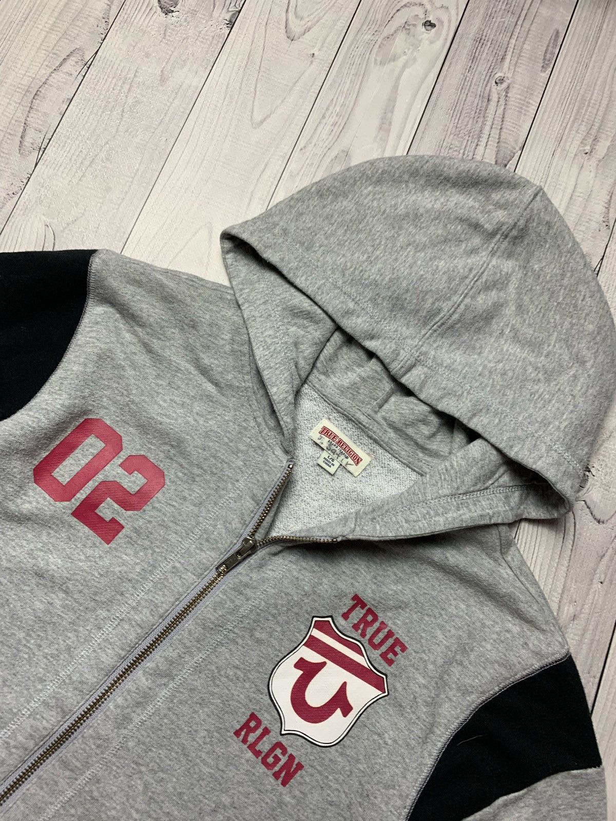 Japanese Brand × True Religion True religion vintage zip up hoodie 02 Size S Size US S / EU 44-46 / 1 - 3 Thumbnail