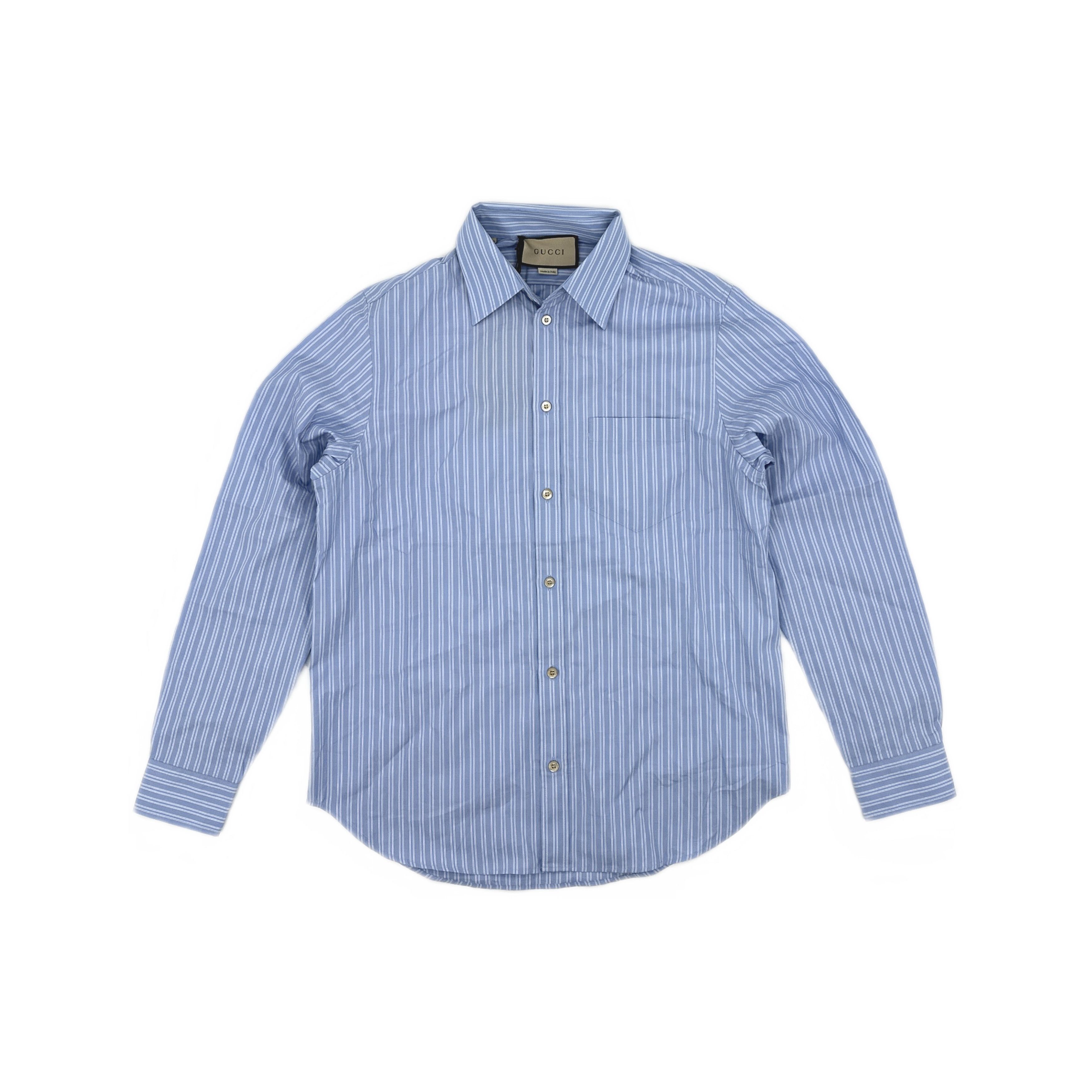 Gucci Gucci Striped Cotton Shirt Size S Size US S / EU 44-46 / 1 - 1 Thumbnail