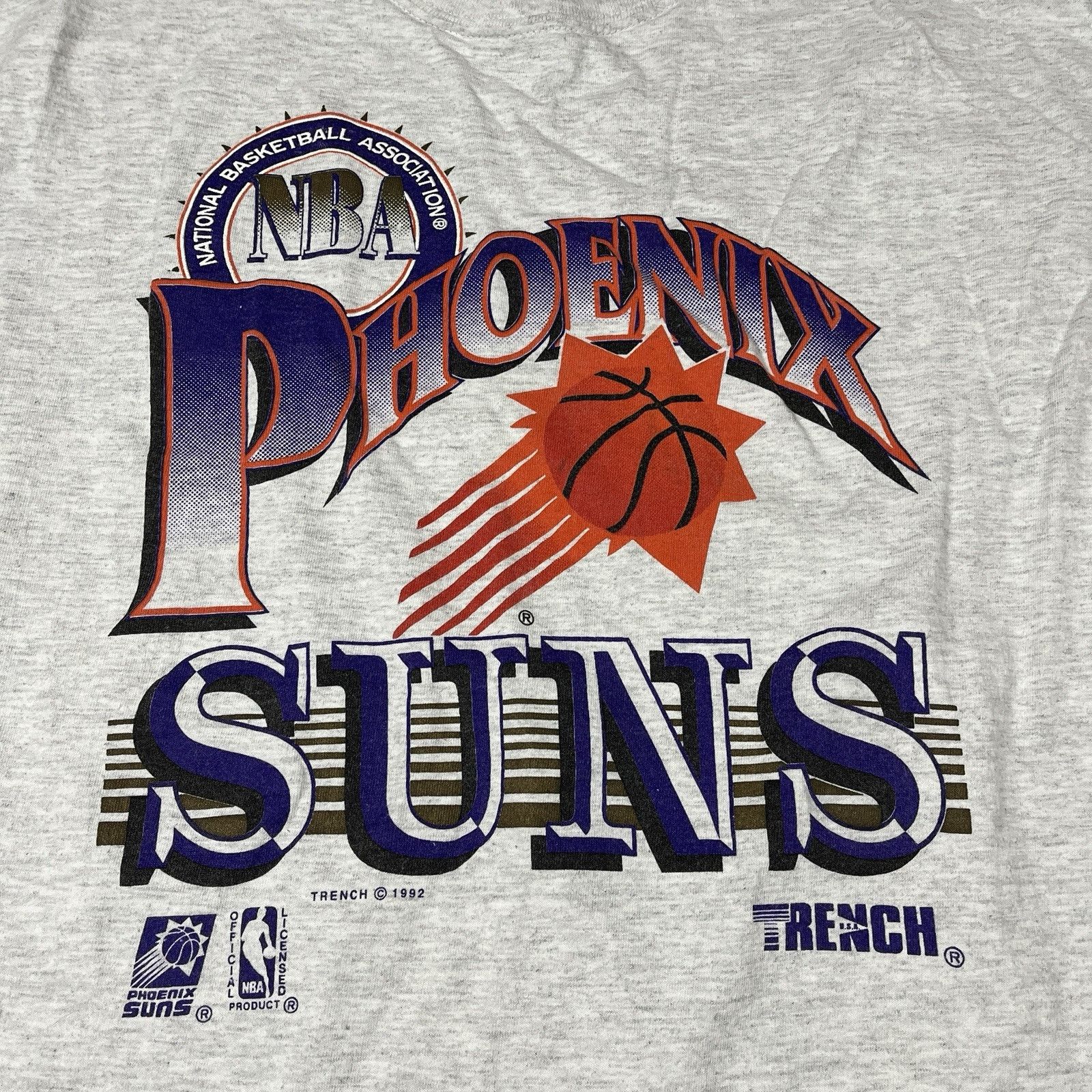 Vintage VTG 90s Phoenix Suns Mock Double Layer XL Single Stitch Tee Size US XL / EU 56 / 4 - 3 Thumbnail