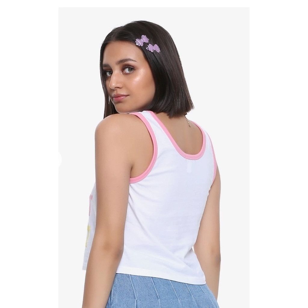 Hot Topic HOT Topic OVER IT pastel ringer tank top size small Size S / US 4 / IT 40 - 6 Thumbnail
