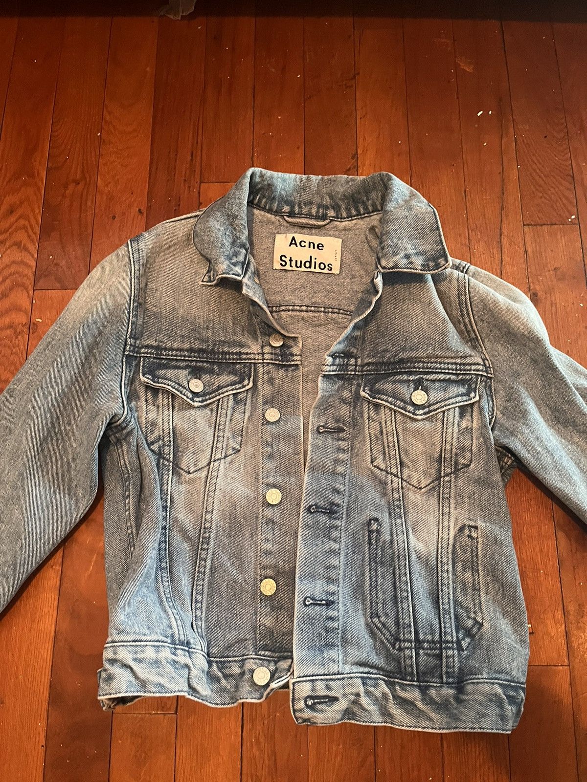 Acne Studios Acne Studios Vintage Denim Jacket Light Blue Wash Size XXS / US 00 / IT 34 - 3 Thumbnail