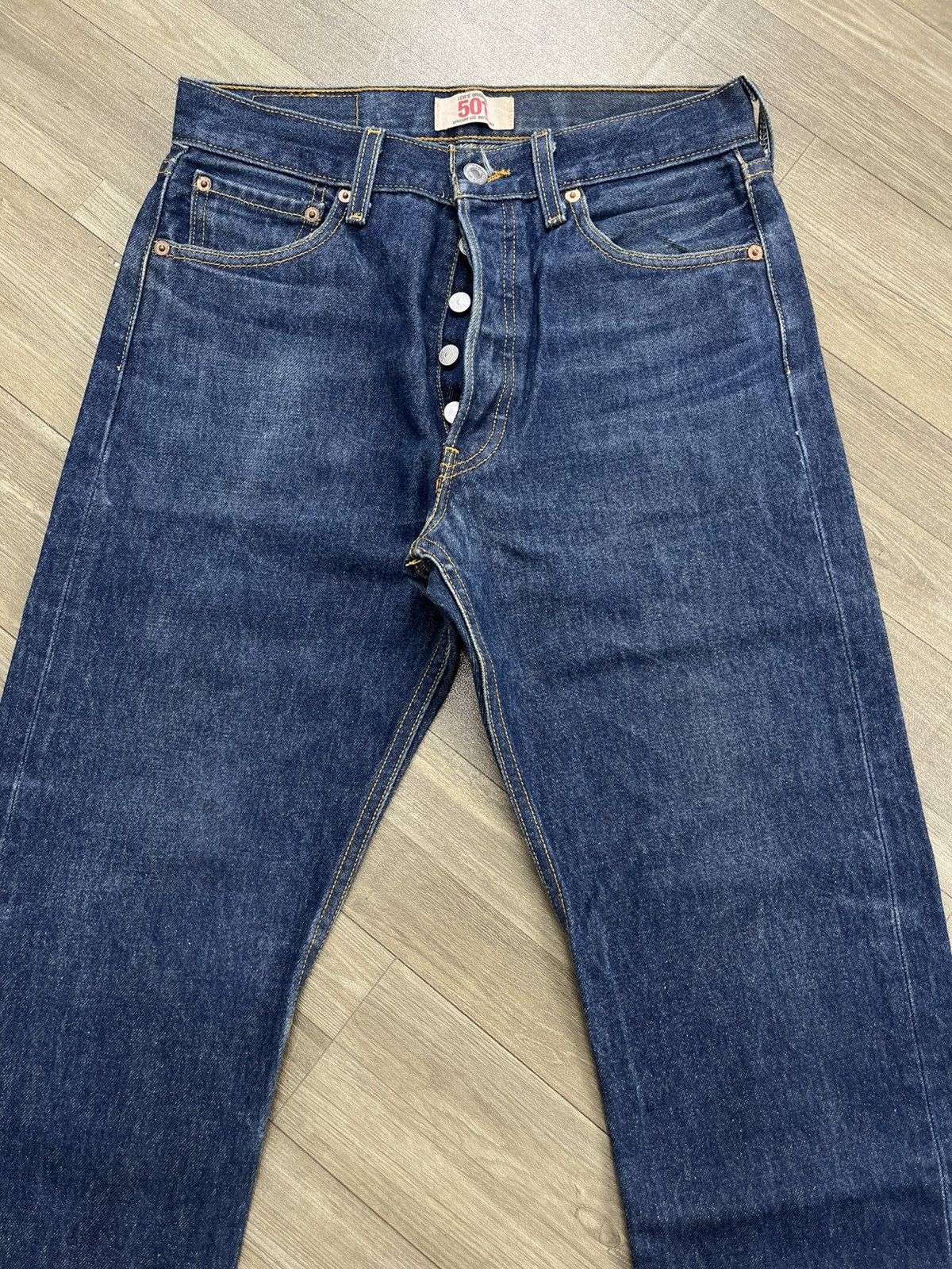 Levi's Vintage Clothing 🇲🇽1990s Vintage Levis 501XX 30x30 Straight Leg Blue Jeans Size US 30 / EU 46 - 2 Thumbnail