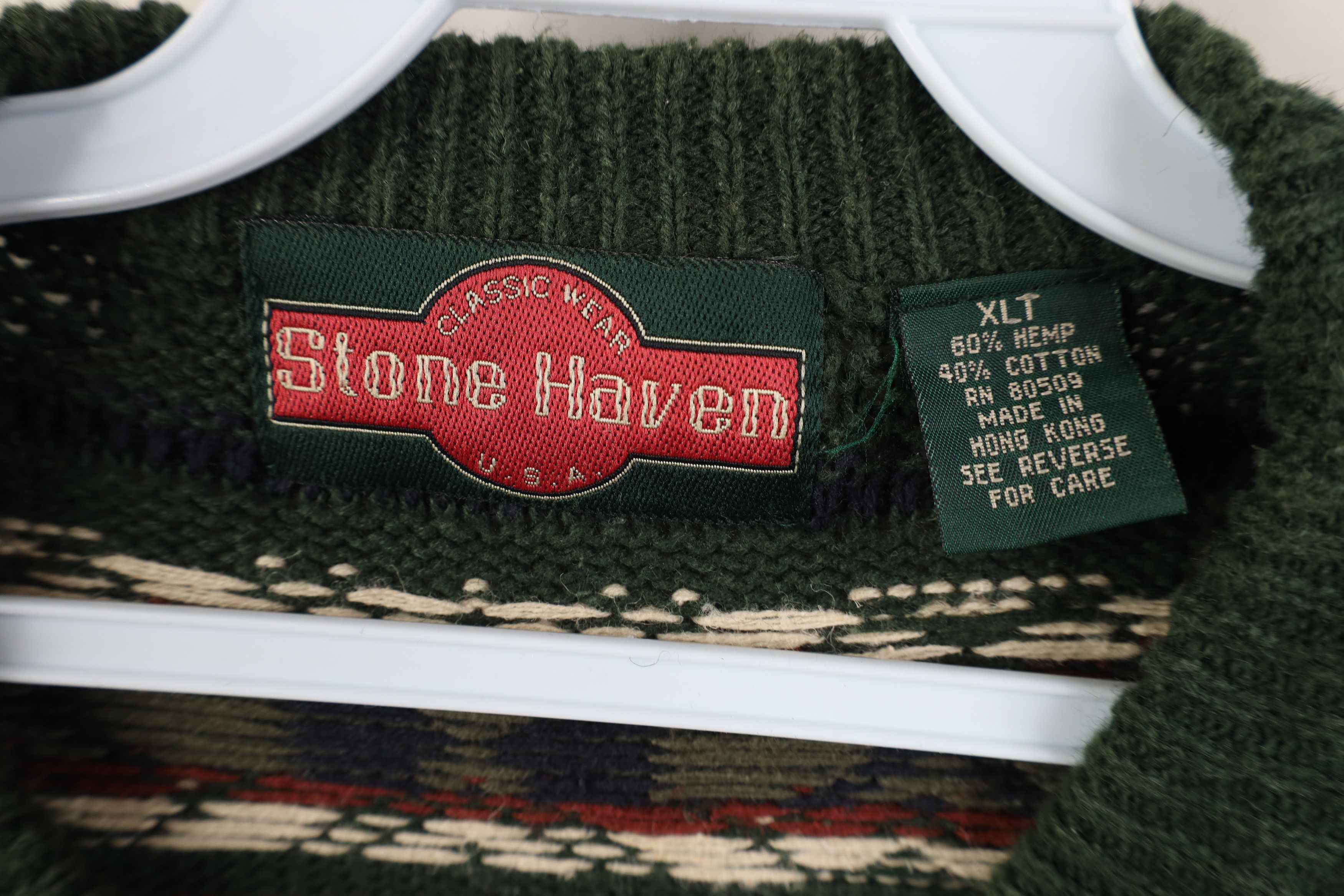 Vintage Vintage 90s Streetwear Coogi Style Fair Isle Knit Sweater Size US XL / EU 56 / 4 - 6 Thumbnail