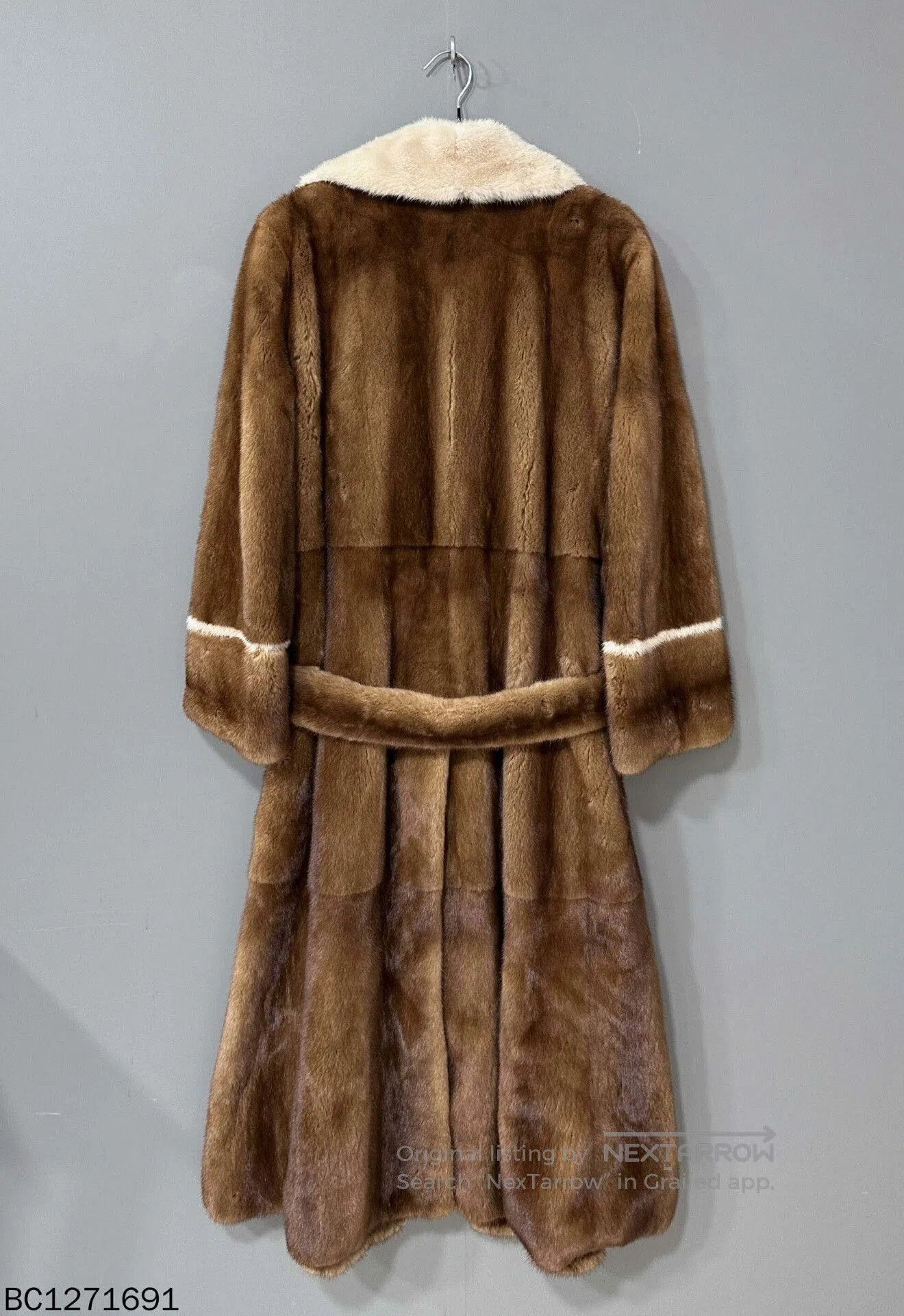 Fendi Fendi Long Gold Mink Fur Coat. Size US L / EU 52-54 / 3 - 3 Thumbnail