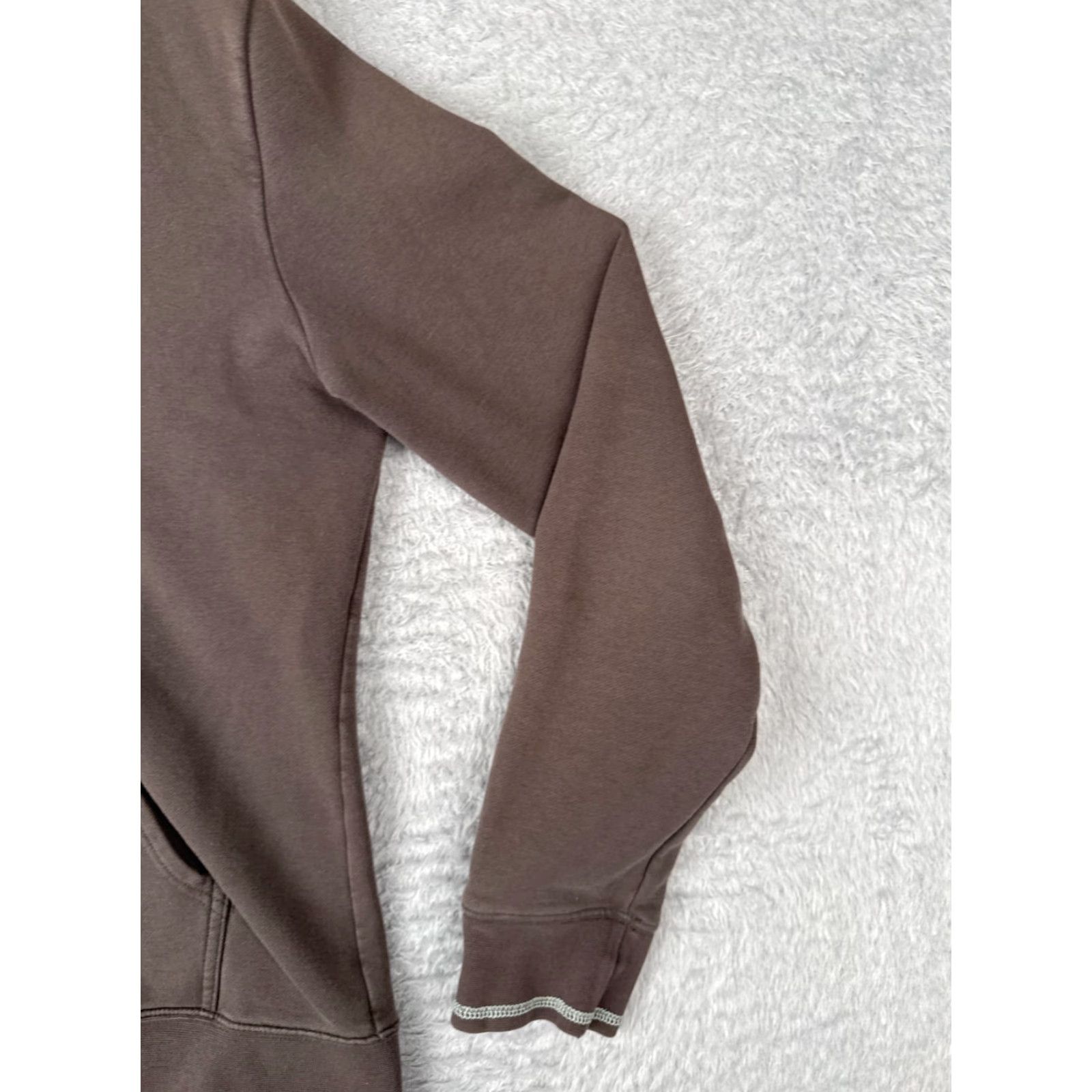 The North Face The North Face Jacket Women Large Brown Full Zip Hoodie Cotton Blend Jersey Size L / US 10 / IT 46 - 2 Thumbnail