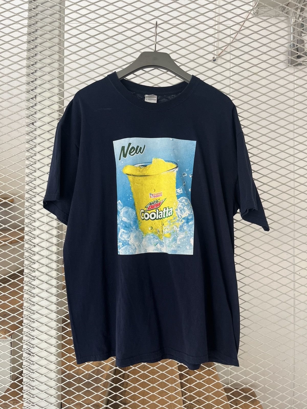 Junk Food × Mountain Dew × Vintage New Dunkin’Donuts Mountain Dew Coolatta Promo Tshirt Size US XL / EU 56 / 4 - 2 Thumbnail