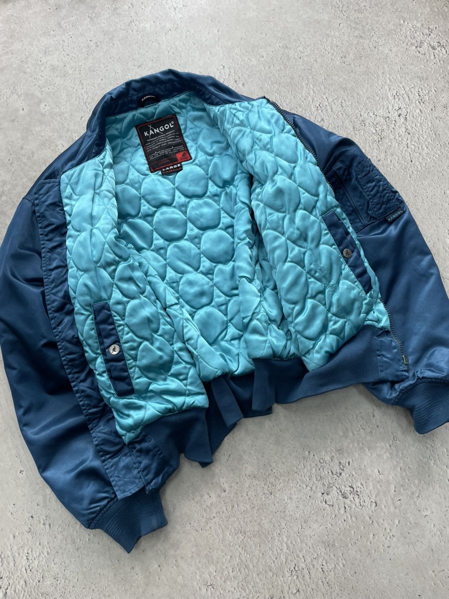 Kangol CWU bomber nylon jacket Kangol retro style front big logo Size US L / EU 52-54 / 3 - 8 Thumbnail