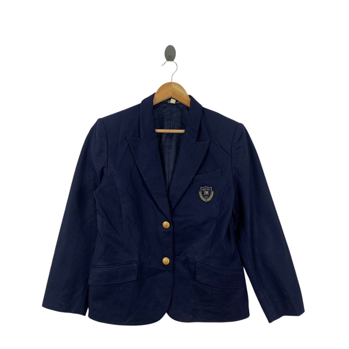 Hanae Mori Vintage HANAE MORI MEISEI Collection Gold Button Coat Blazer Size S / US 4 / IT 40 - 3 Thumbnail