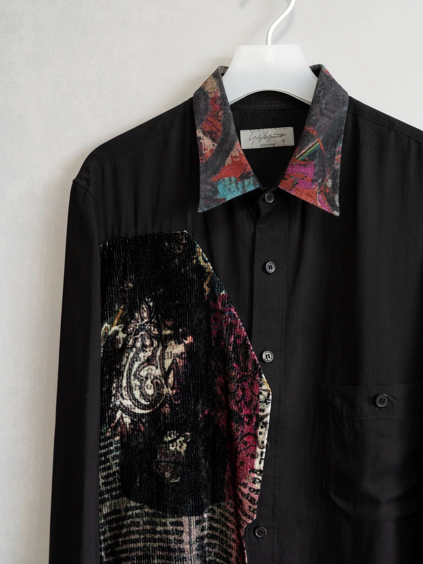 Yohji Yamamoto Yohji Yamamoto 23SS Velvet Pattern Patchwork Shirt Size US M / EU 48-50 / 2 - 4 Thumbnail
