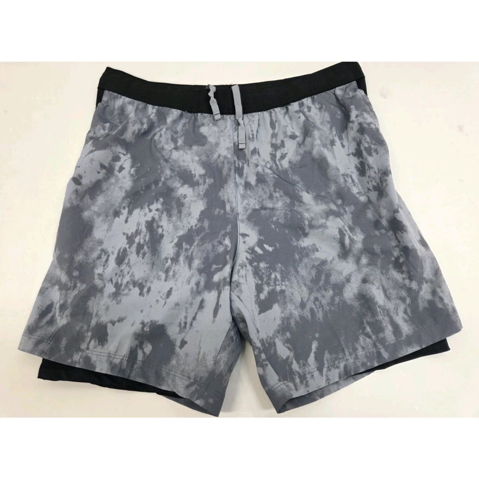 Vintage Skorq Mens Blue Lined Shorts Athletic 6 in Inseam Side Zip Pocket Drawstring Quick Dry Pockets Elastic Waist 34 in Waist Regular L #8198 Size US 33 - 2 Thumbnail