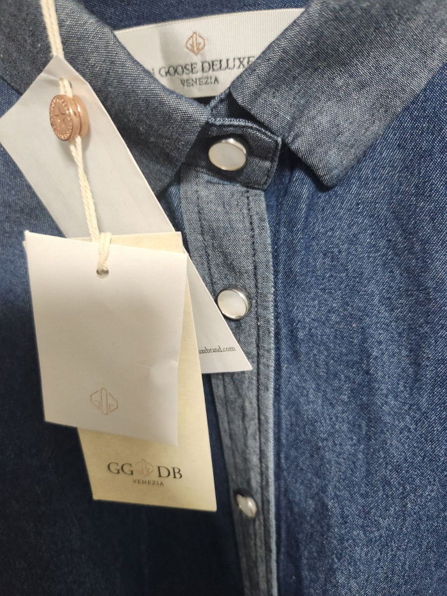 Golden Goose golden goose a7 denim patch shirts Size L / US 10 / IT 46 - 2 Thumbnail