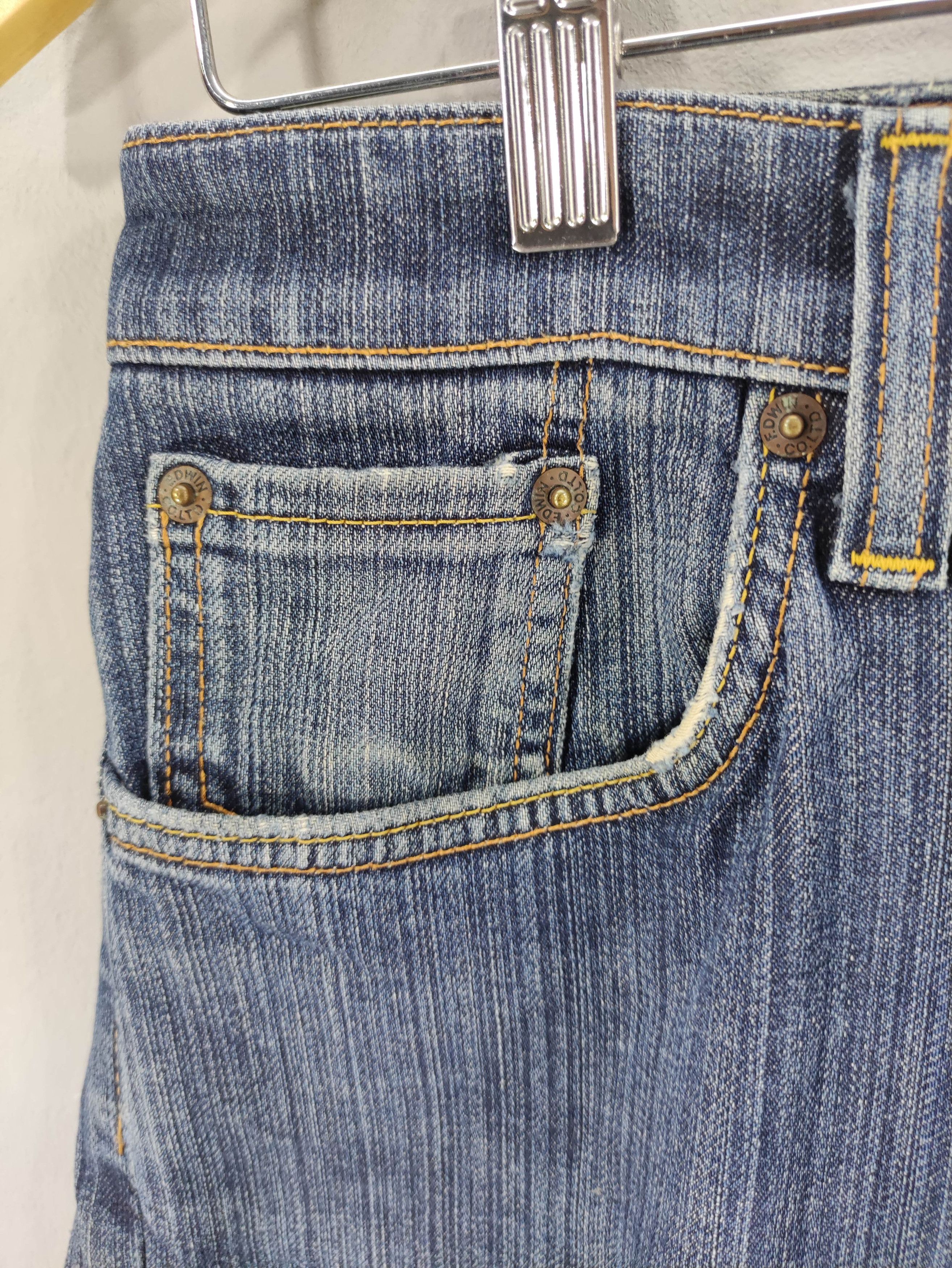 Wrangler Vintage Wrangle 403 Soft-Flex Distressed Denim Jeans Size US 30 / EU 46 - 2 Thumbnail