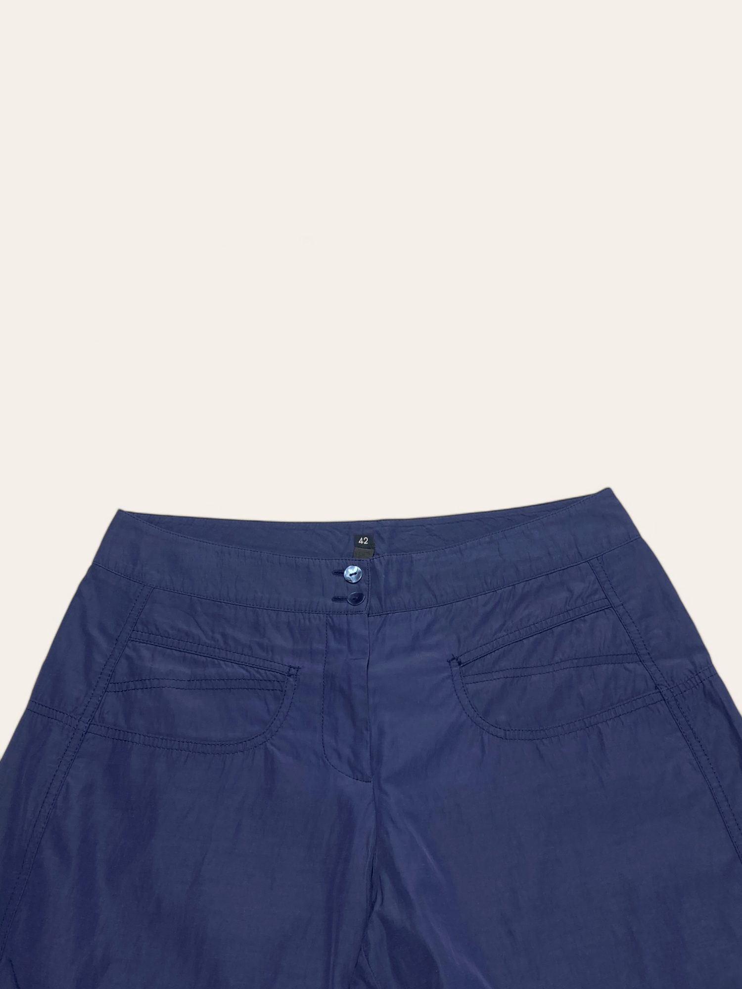 Japanese Brand Vintage BLEU BLANC ROUGE Baggy Oversized Wide Hem Pants Size 33" - 4 Thumbnail