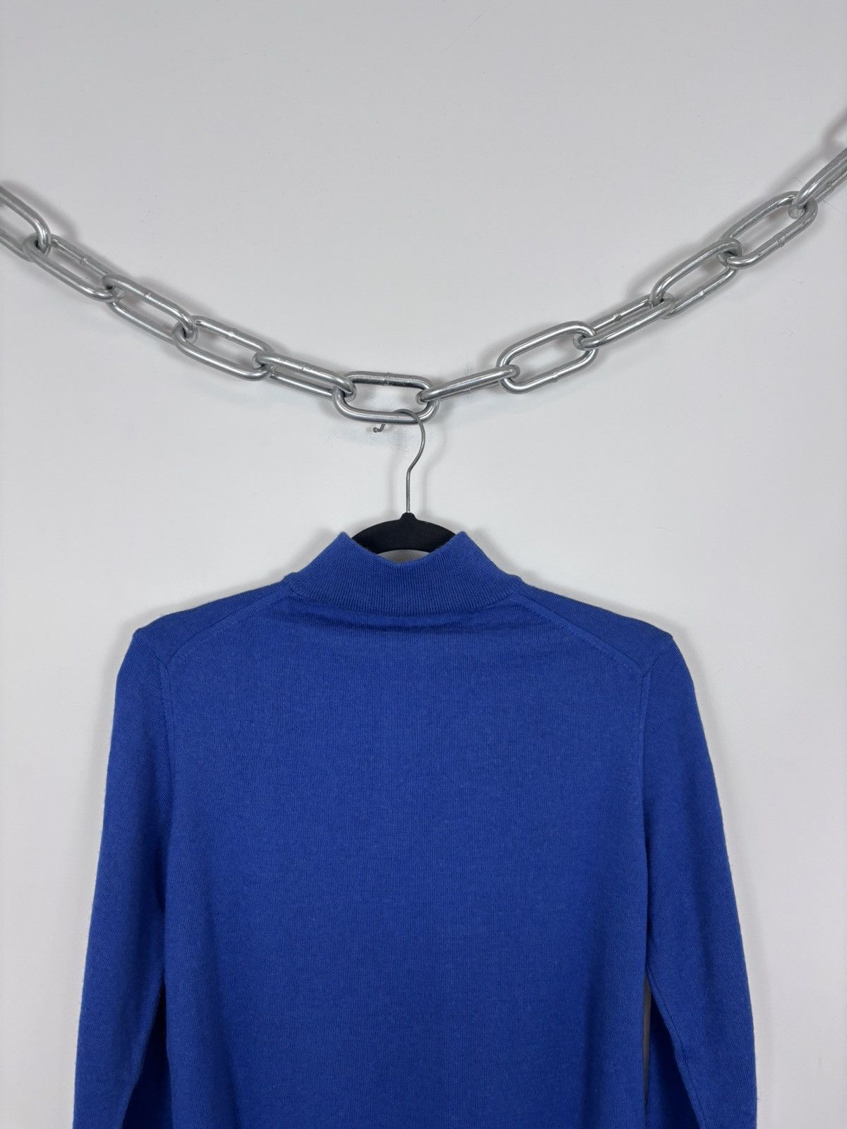 Cavalli Class Roberto Cavalli Class Blue Knit Acrylic Wool 1/4 Zip Sweater Size US XS / EU 42 / 0 - 15 Thumbnail