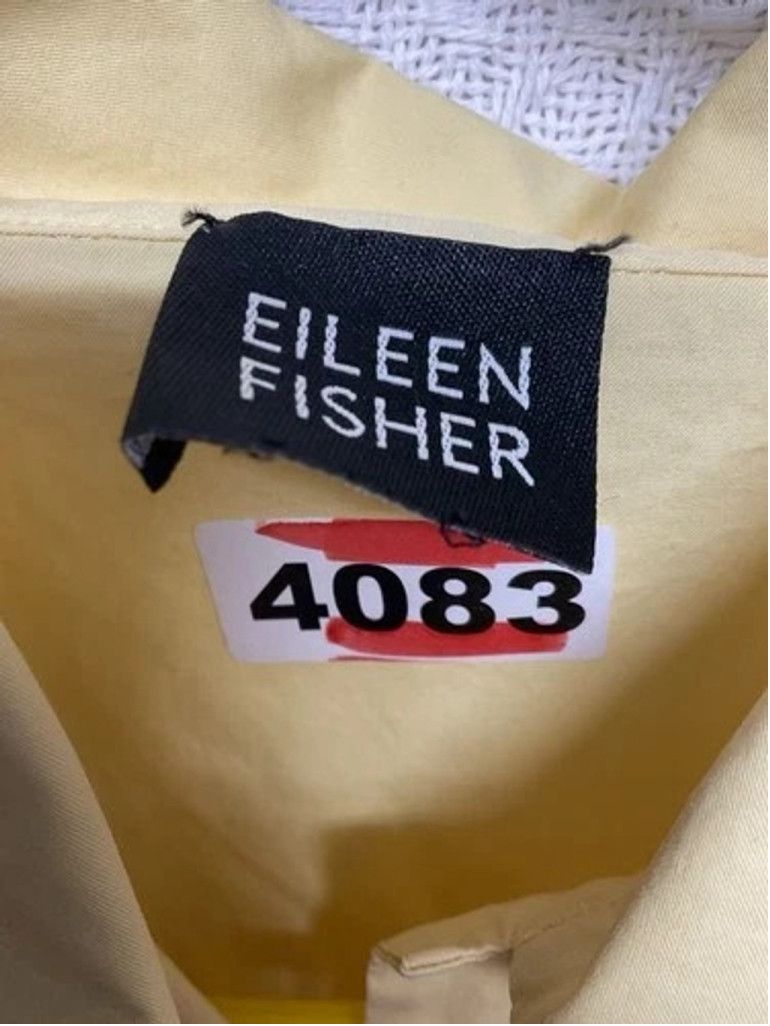 Eileen Fisher Eileen Fisher Yellow Cotton Button Up Blouse Shirt Women M Size M / US 6-8 / IT 42-44 - 2 Thumbnail