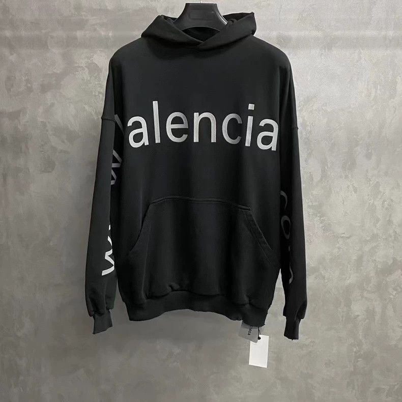 Balenciaga Logo Balenciaga Phone Pocket Hoodie Rare* Balenciaga