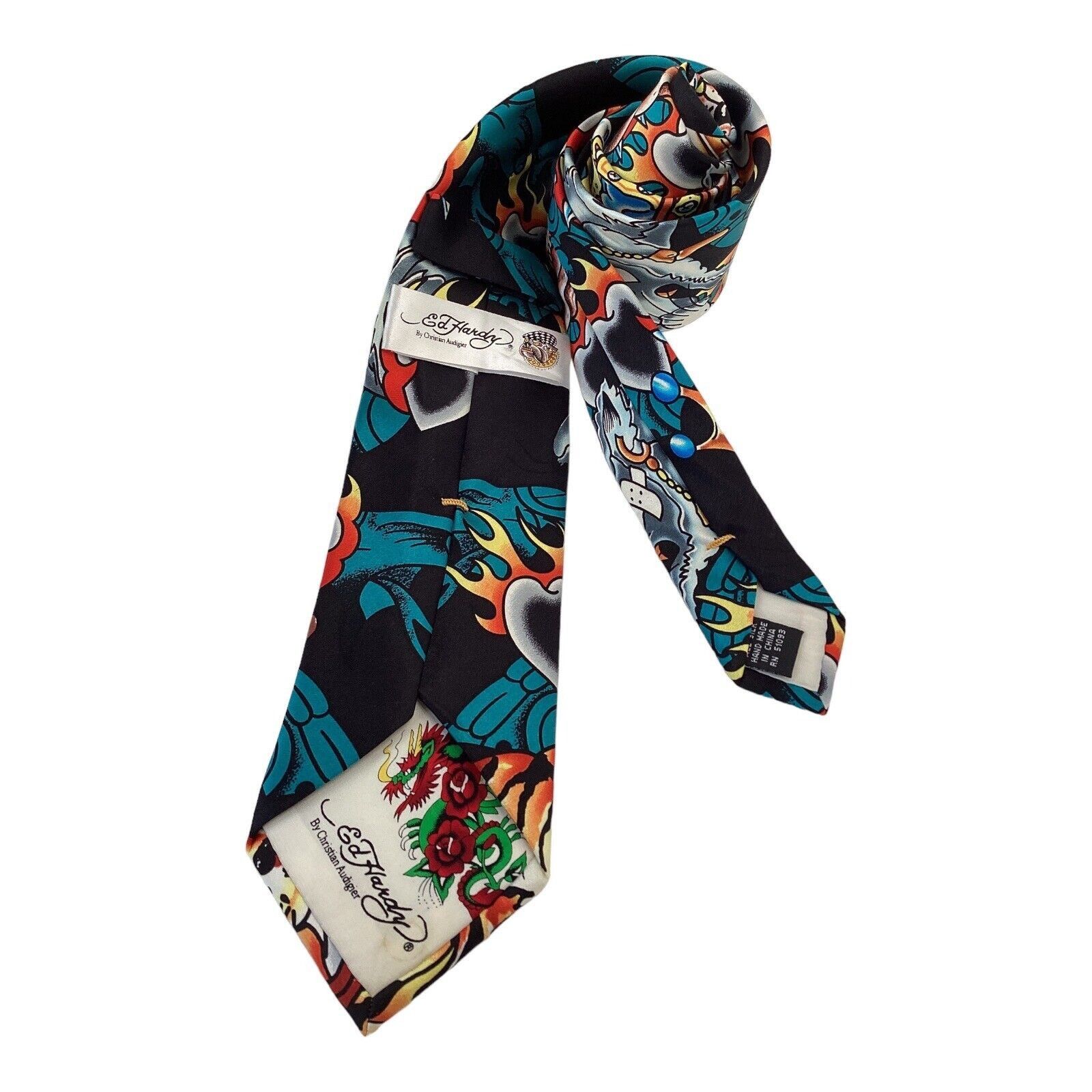 Ed Hardy ED HARDY BY CHRISTIAN AUDIGIER Multicolor Animal Print Luxur Size ONE SIZE - 2 Thumbnail