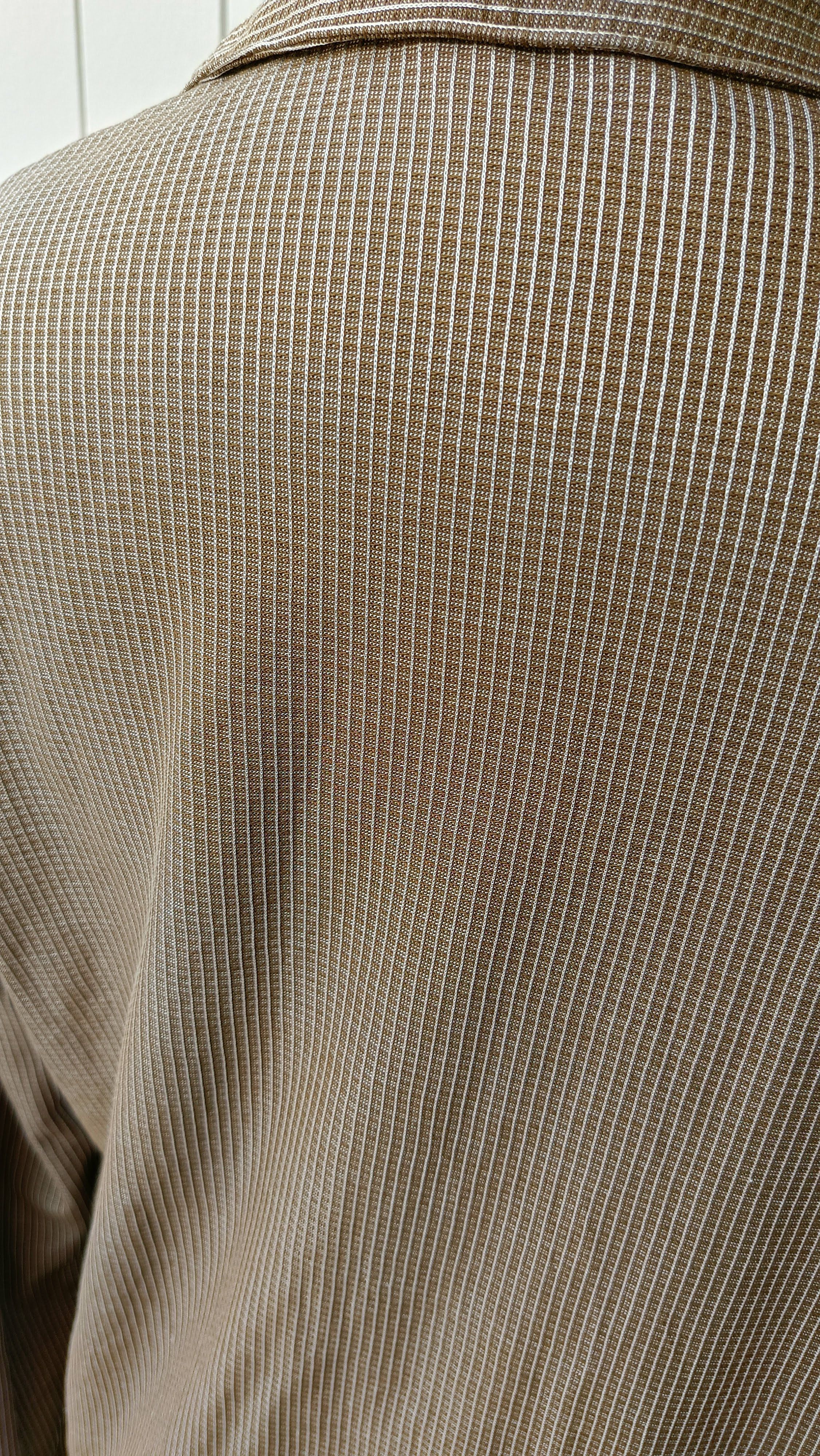 Issey Miyake Issey Miyake IM product men Japan brown striped rayon shirt Size US S / EU 44-46 / 1 - 8 Thumbnail