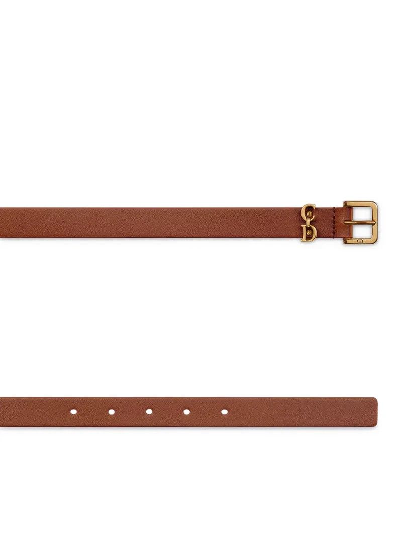 Dior DIOR $600 Golden Saddle Loop Leather Belt New & Authentic Size ONE SIZE - 2 Thumbnail