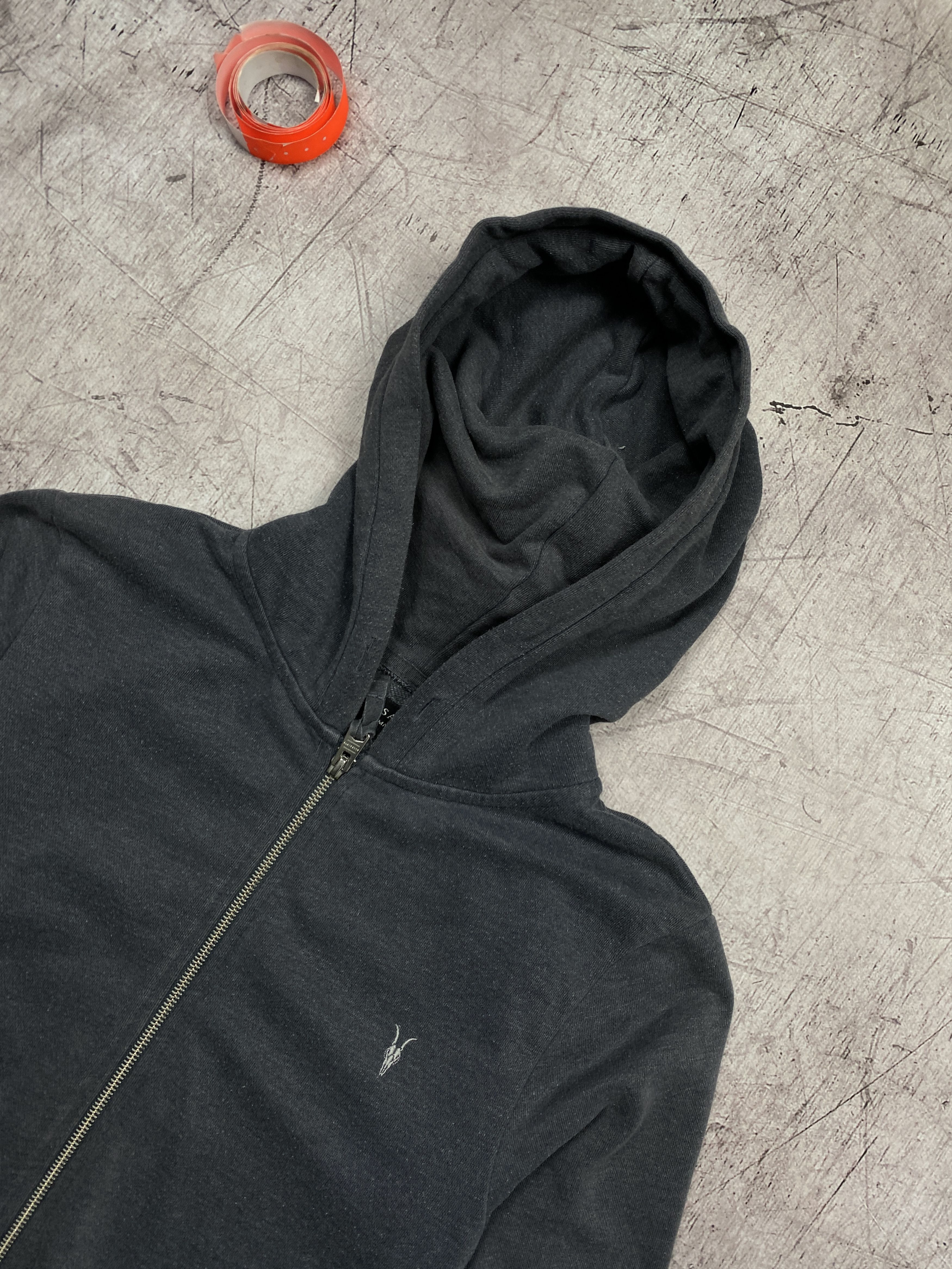 Allsaints × Vintage Allsaints Vintage Zip Cotton Raven Hoodie Size US S / EU 44-46 / 1 - 2 Thumbnail