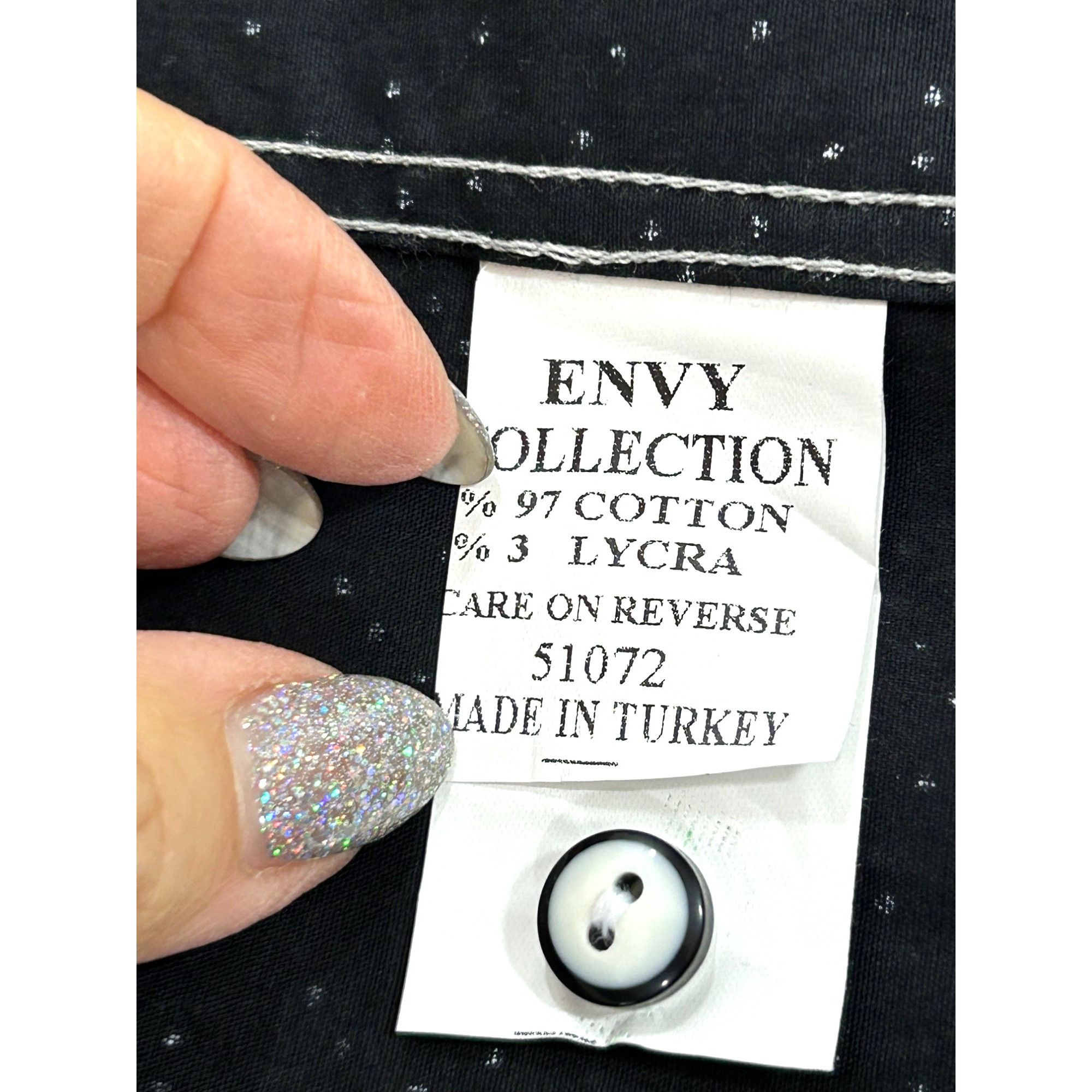 Other Envy Collection Men’s Button Down Shirt M Black Grey Trim Po Size US M / EU 48-50 / 2 - 6 Thumbnail