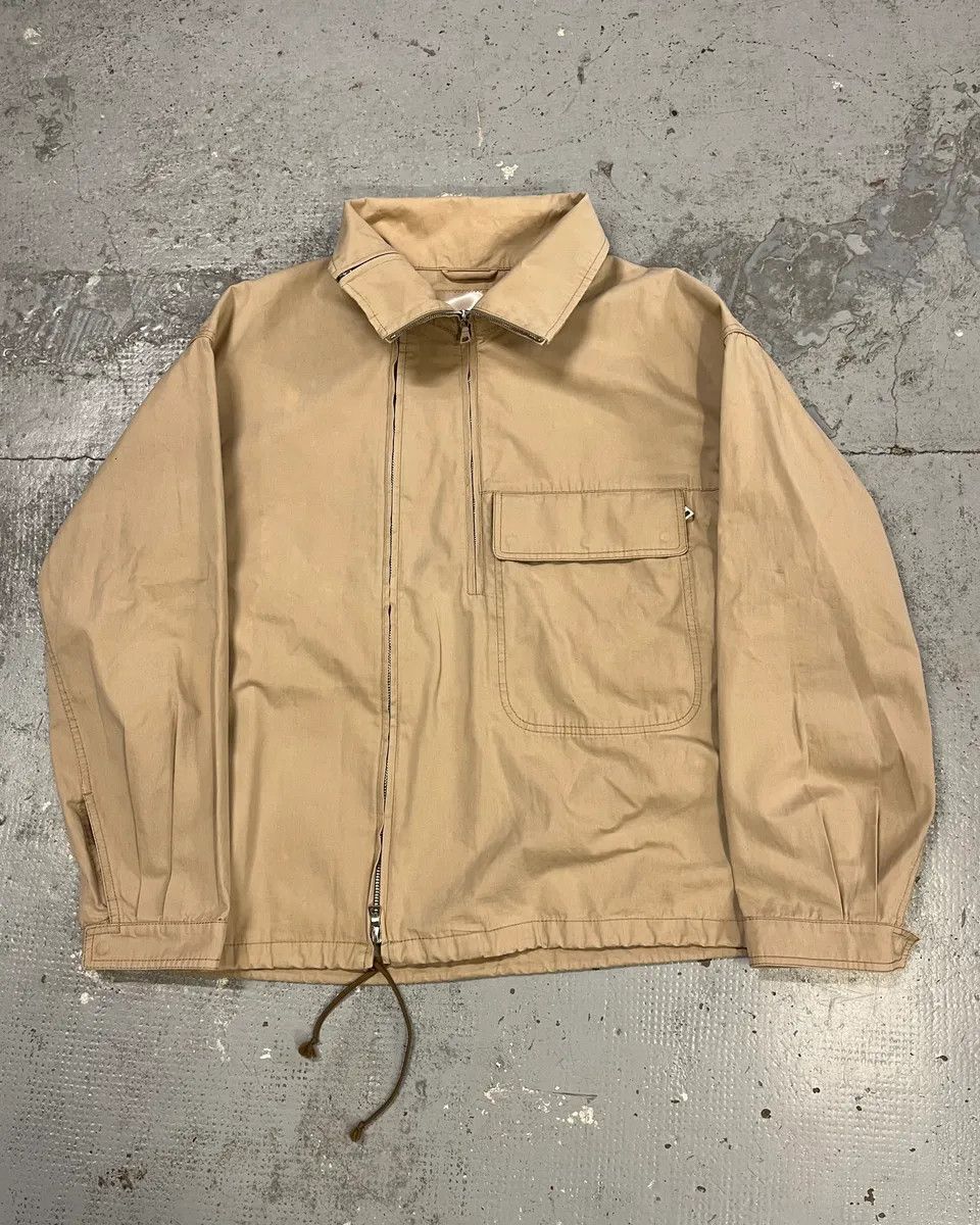 Prada 2000 Prada Asymmetrical Zip Contemporary Beige Jacket Size US L / EU 52-54 / 3 - 1 Thumbnail