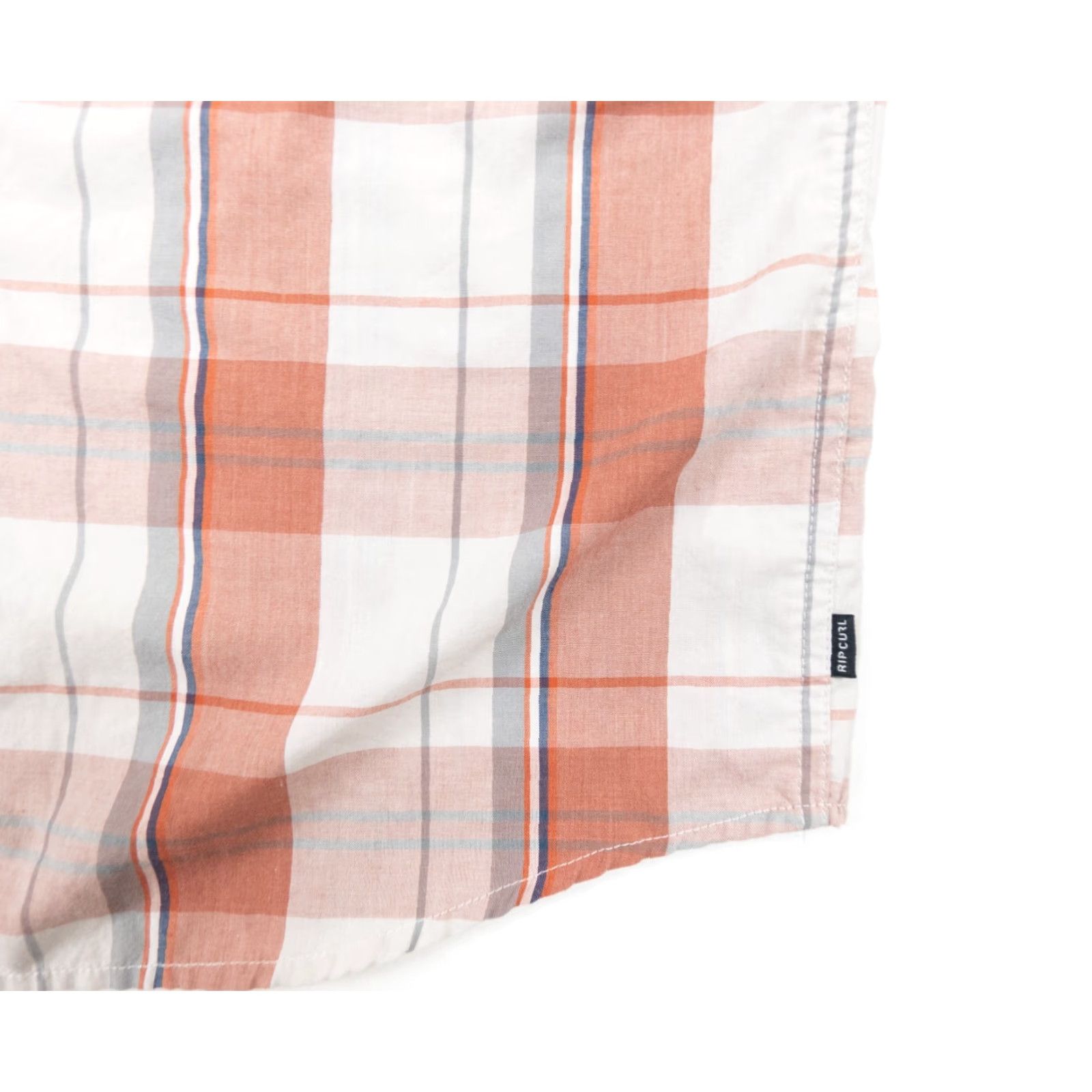 Rip Curl RIP CURL Shirt Adult Small Orange Plaid Short Sleeve Button-Down Surf Brand Mens Size US S / EU 44-46 / 1 - 3 Thumbnail