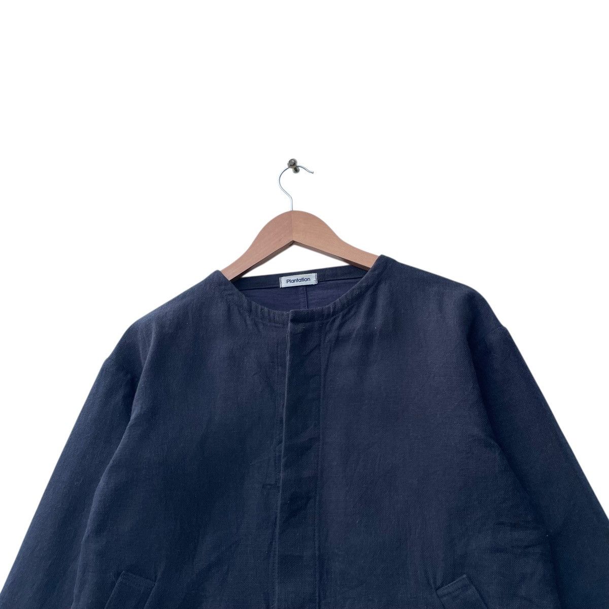 Issey Miyake 💥Vintage Plantation Hidden Button Collar Less Dual Pocket Size M / US 6-8 / IT 42-44 - 6 Thumbnail