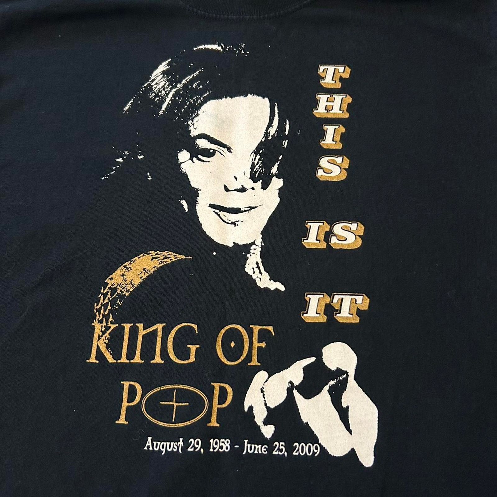 Gildan 2009 micheal jackson memorial tee Size US M / EU 48-50 / 2 - 2 Thumbnail