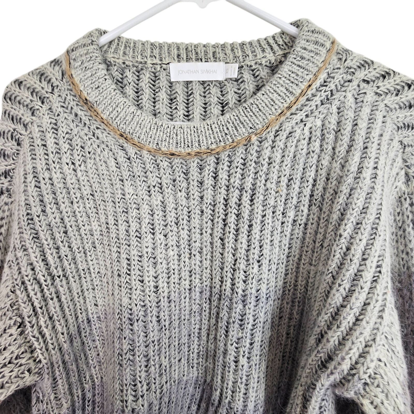 Jonathan Simkhai Jonathan Simkhai Alison Sweater Wool Alpaca Quiet Luxury XS Size XS / US 0-2 / IT 36-38 - 2 Thumbnail