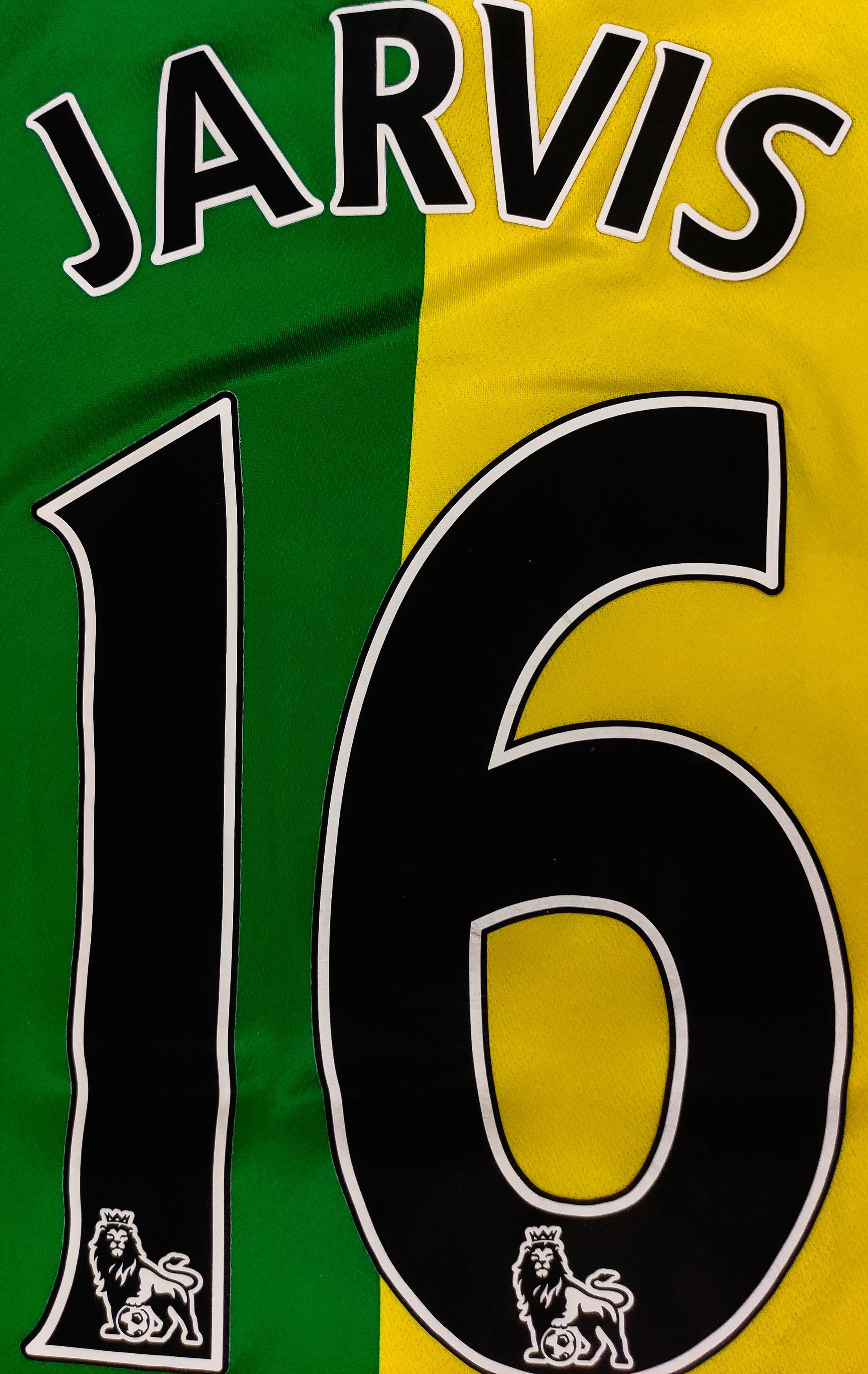 Errea Matt Jarvis #16 Norwich City 2015 2016 Home Errea Shirt Kit Size US XL / EU 56 / 4 - 9 Thumbnail
