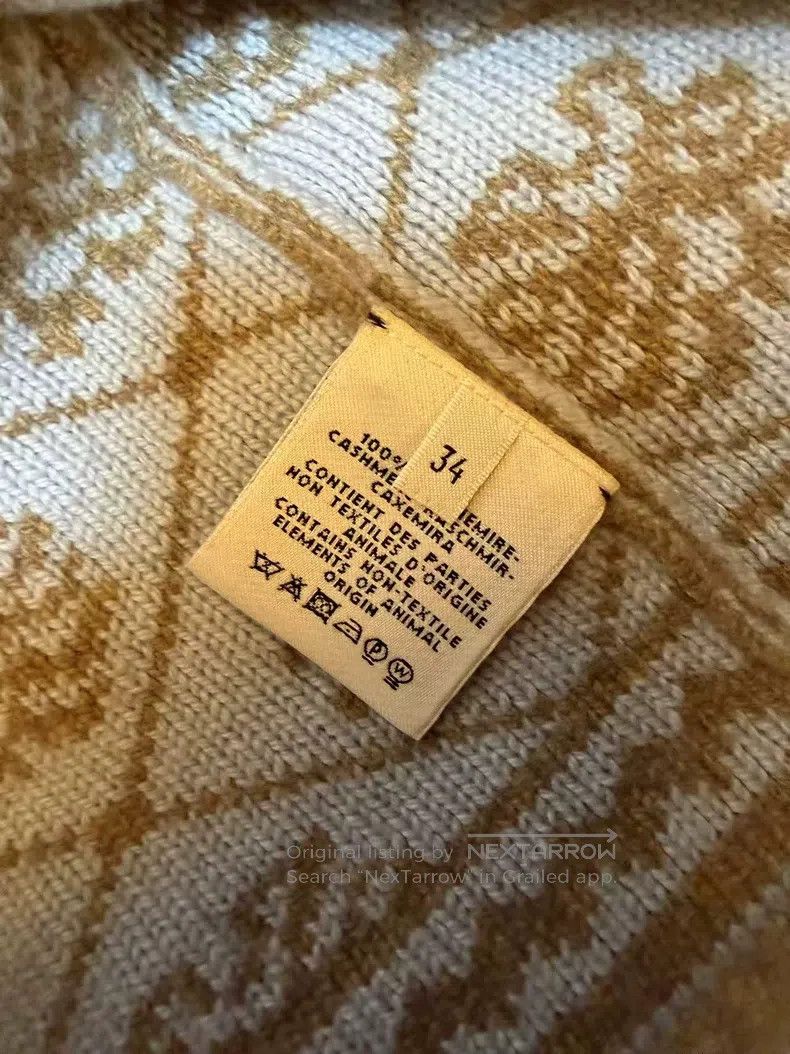 Hermes Hermes Fair Isle Snowflake Cashmere Long Cardigan Size XXS / US 00 / IT 34 - 5 Thumbnail