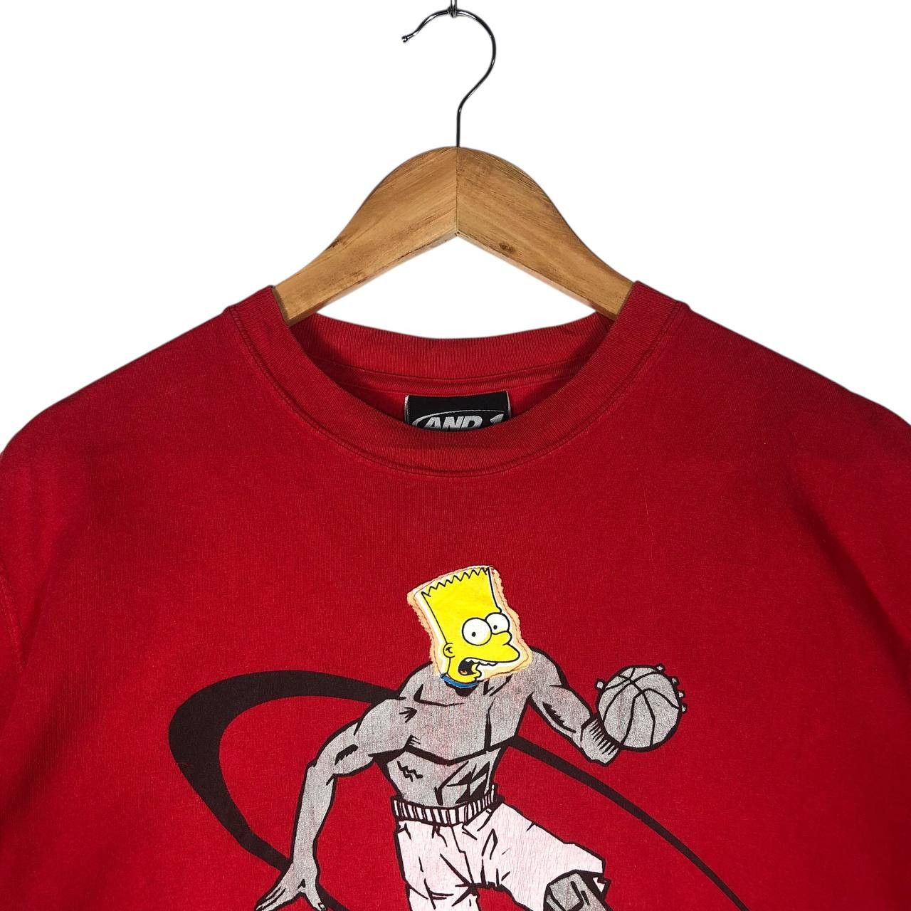 Vintage Vintage AND 1 Red Basketball T-Shirt Size US XL / EU 56 / 4 - 2 Thumbnail