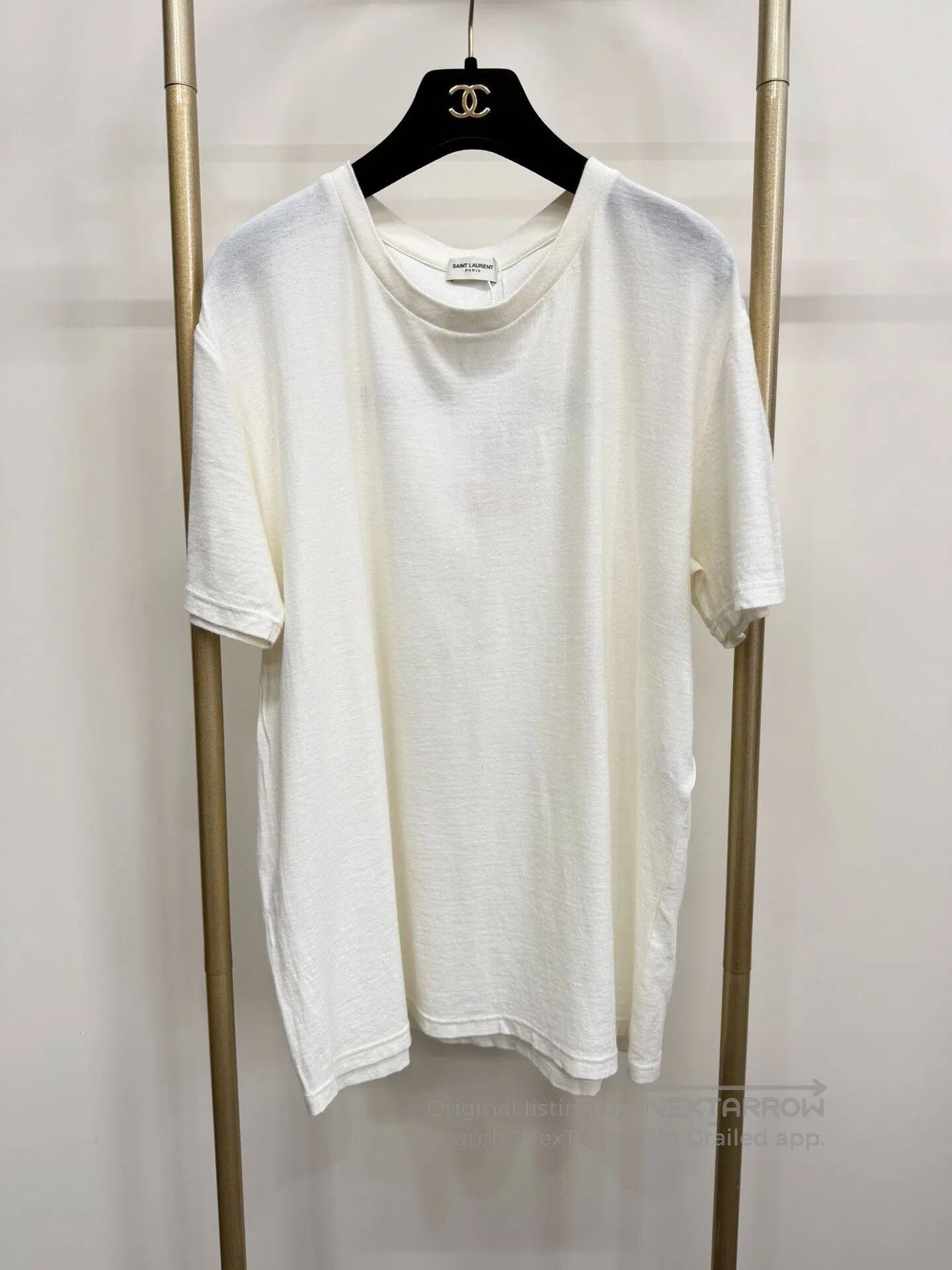 Saint Laurent Paris Saint Laurent Flocked Logo T. Size US XXL / EU 58 / 5 - 2 Thumbnail