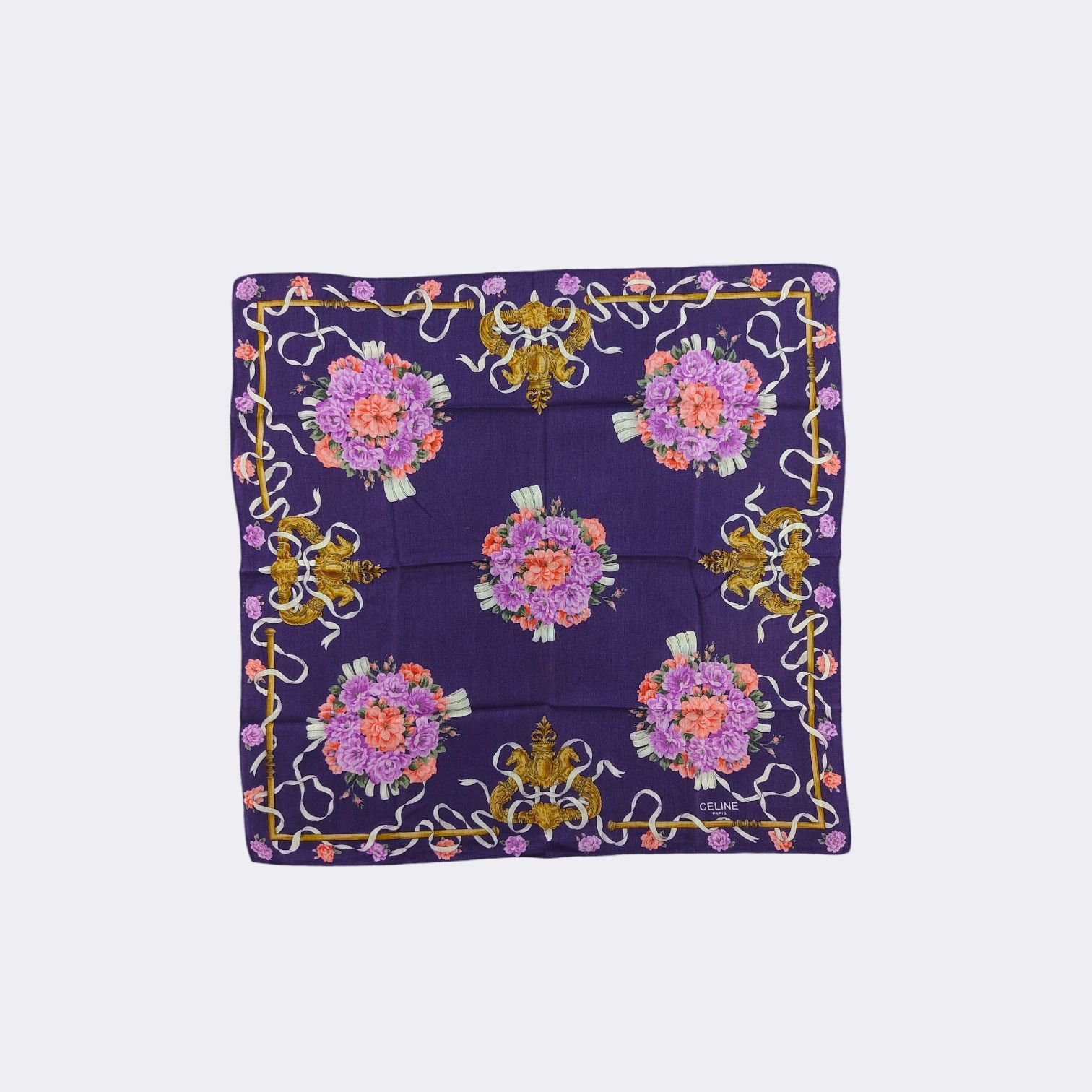 Celine Vintage Celine Handkerchief Neckerchief Bandana H296I Size ONE SIZE - 1 Thumbnail