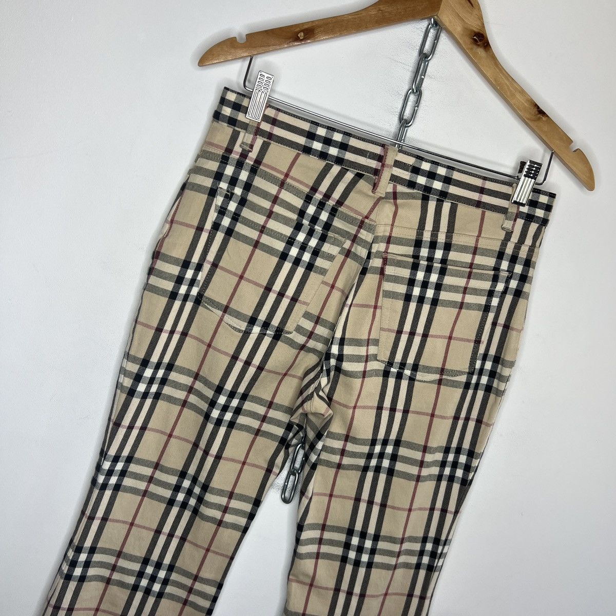 Burberry Bootcut Y2k Burberry London Womens Check Nova Trousers Pants Size 30" / US 8 / IT 44 - 6 Thumbnail