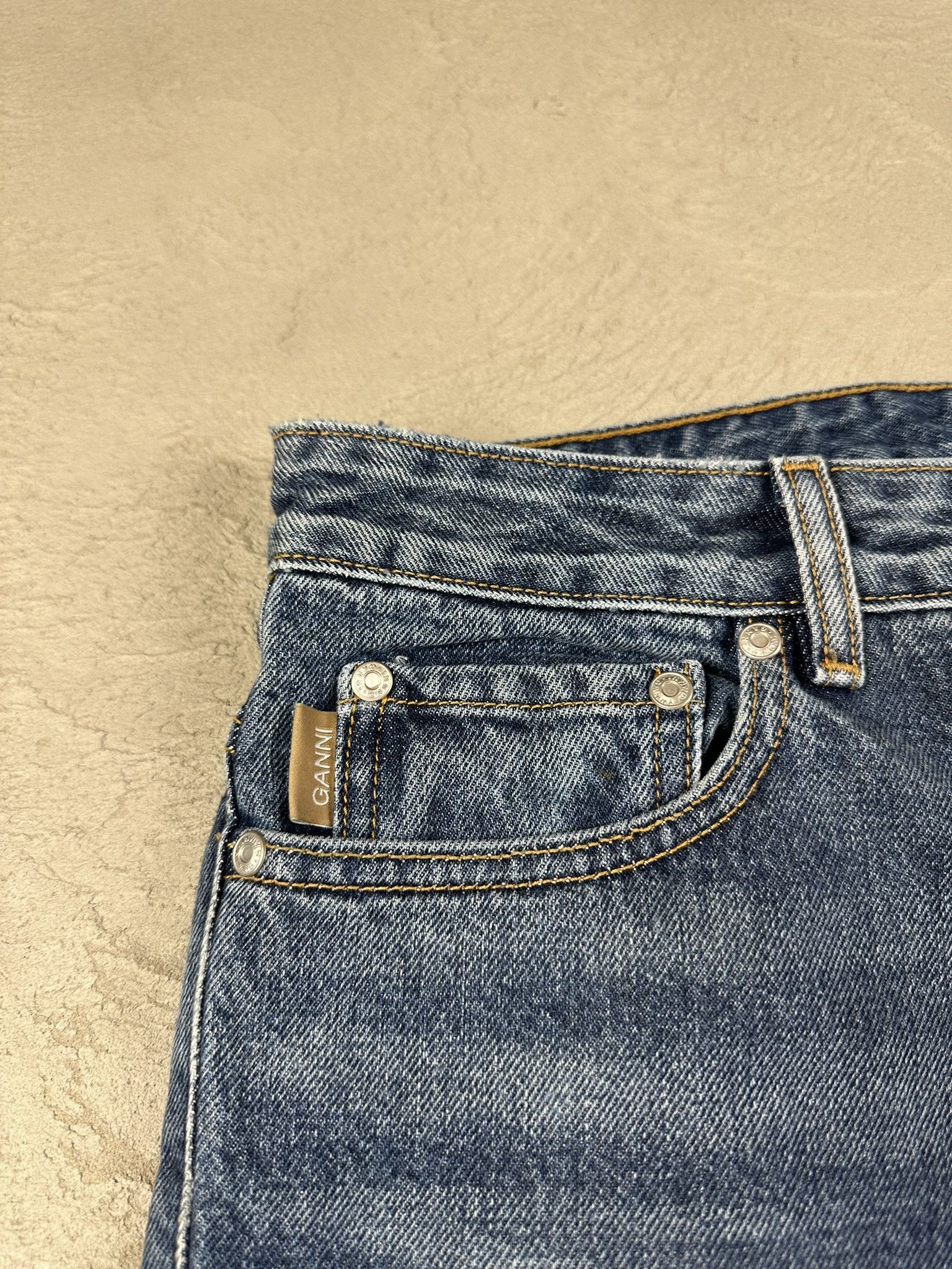 Other Ganni Oversized Denim Faded Pants Size US 31 - 5 Thumbnail