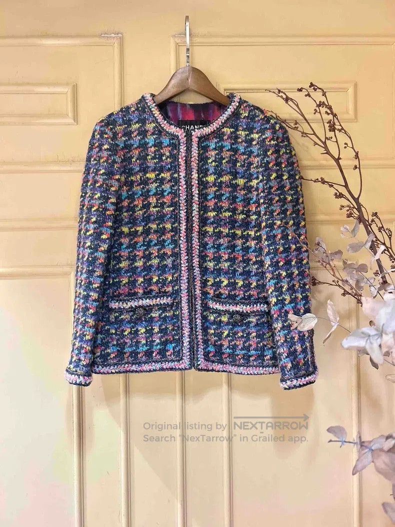 Chanel Chanel Fantasy colour block thousand-bird check round-neck Size XXS / US 00 / IT 34 - 6 Thumbnail