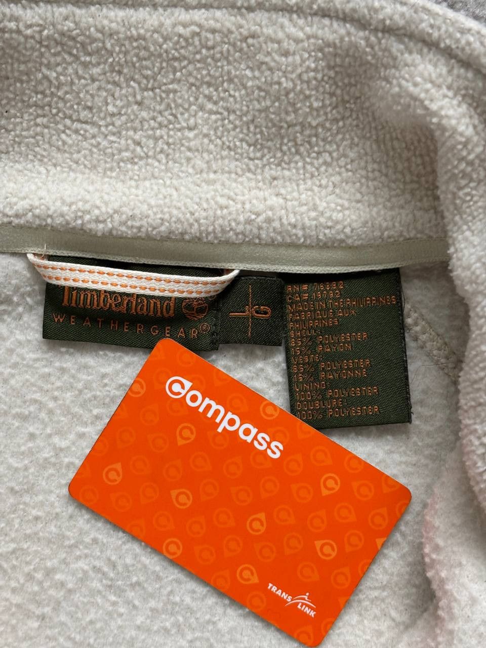 Timberland 🇺🇸 Timberland🌳 WeatherGear™️ White Sherpa Fleece🐑 Size US L / EU 52-54 / 3 - 4 Thumbnail